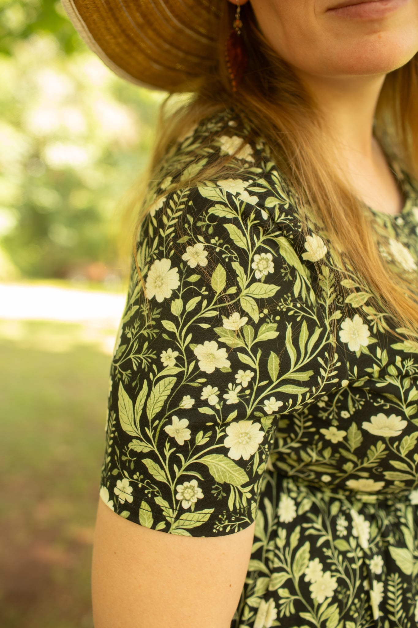 Pre-order "Blossoming Ivy" Cotton Homestead Midi Dress