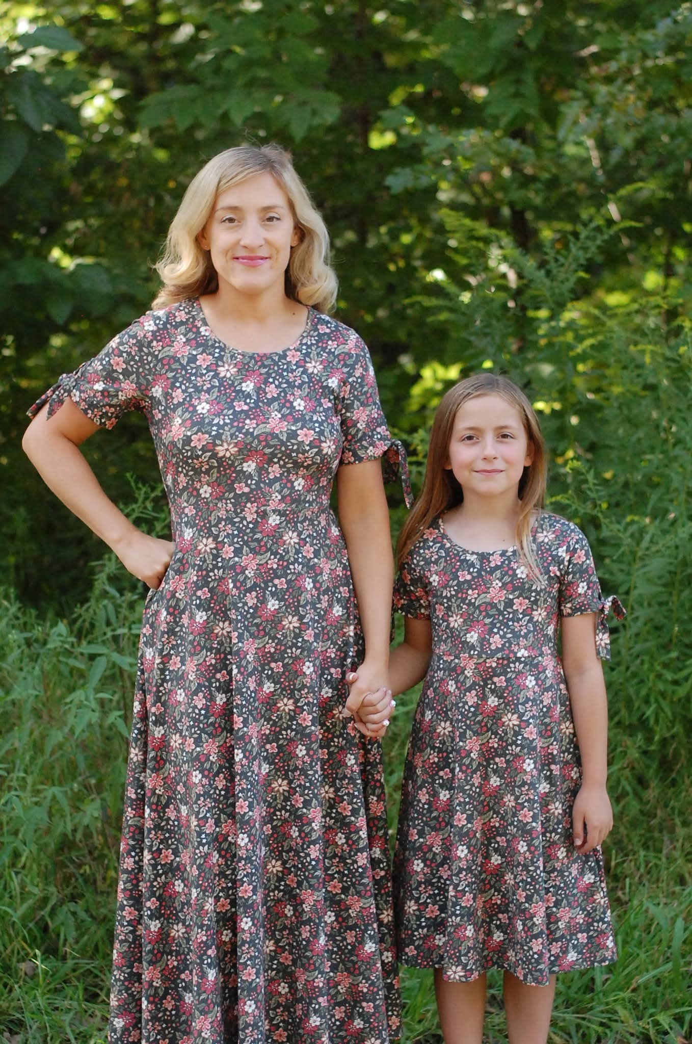 Pre-Order Merry Blooms Cotton Maxi Twirl Dress