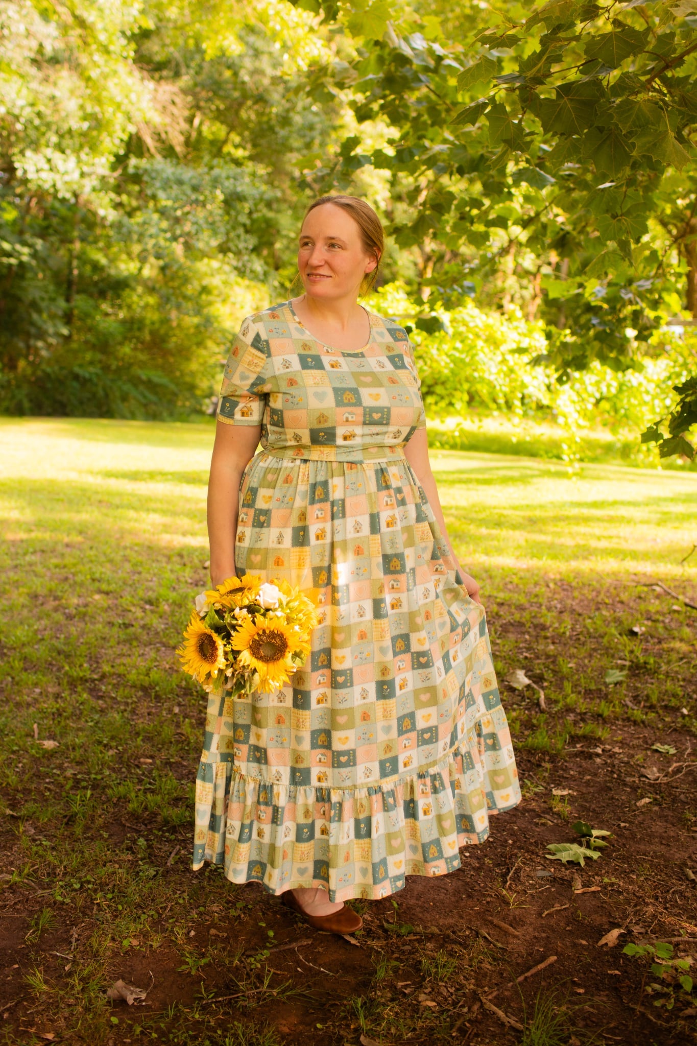 Pre-Order "Storybook Cottage"  Patchwork Cotton Maxi Dress