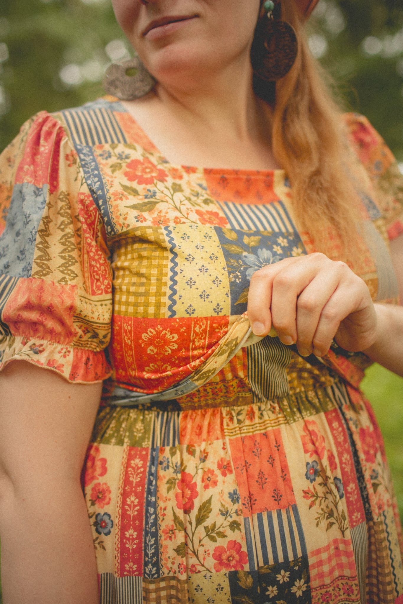 Pre-Order "Heritage Patchwork"  Cotton 50-inch Dress