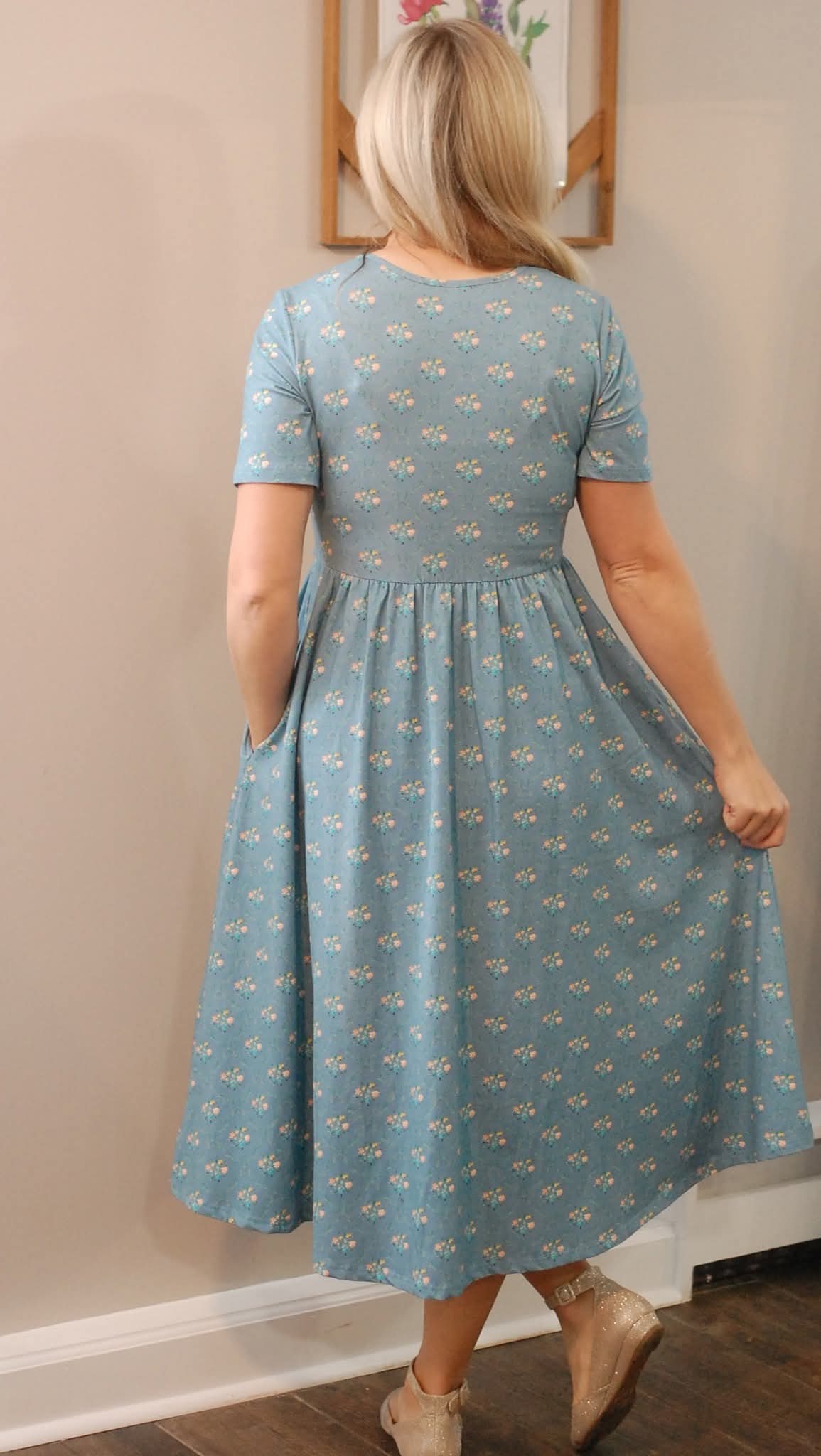 Pre-Order Vintage Blooms Cotton Dress