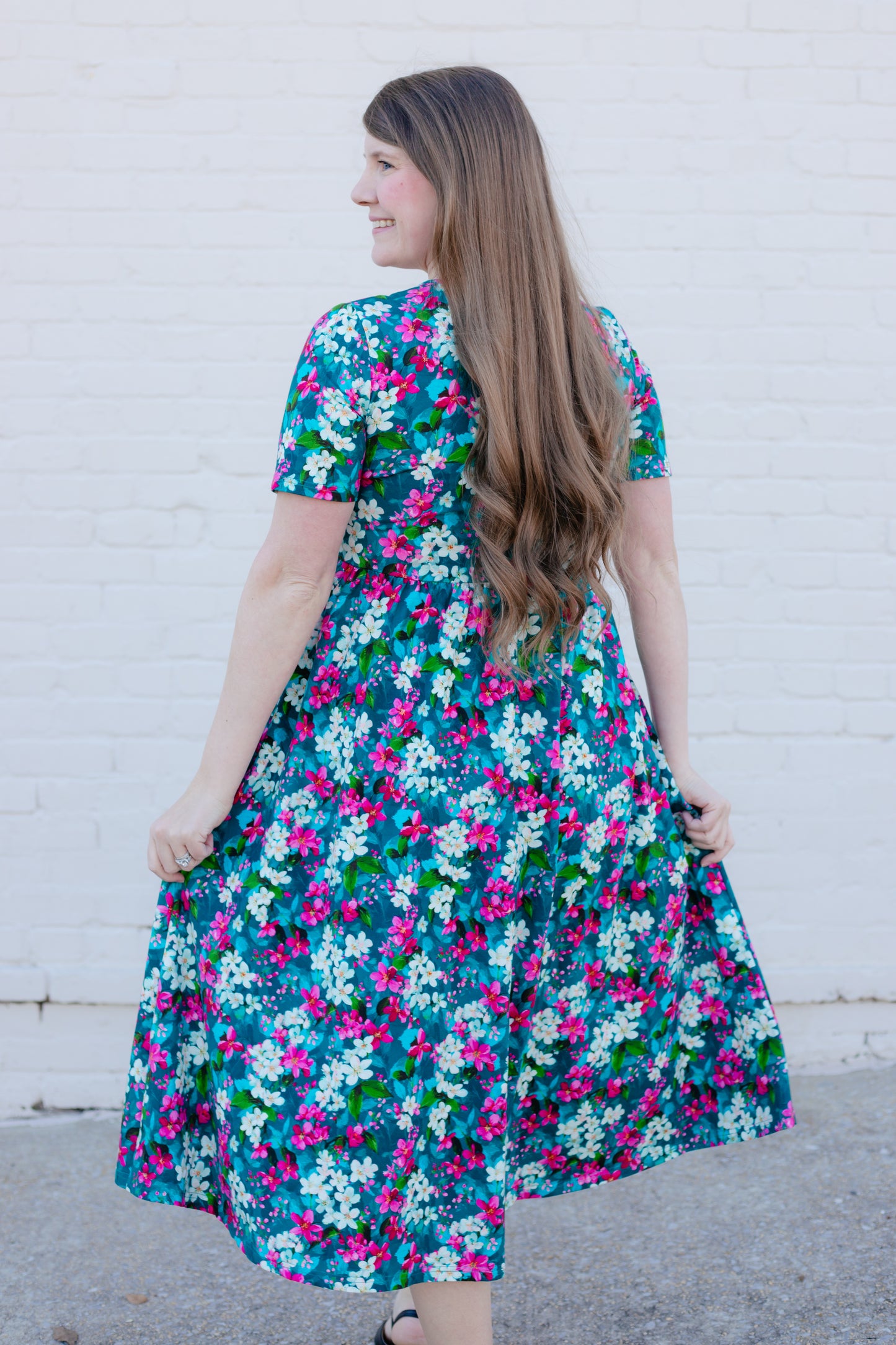 Spring Blooms Cotton Dress