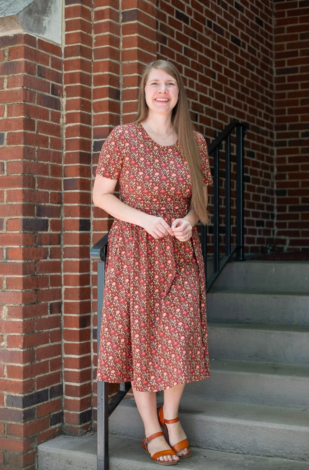 Pre-order "Daisy Blossoms"  Cotton Homestead Midi Dress