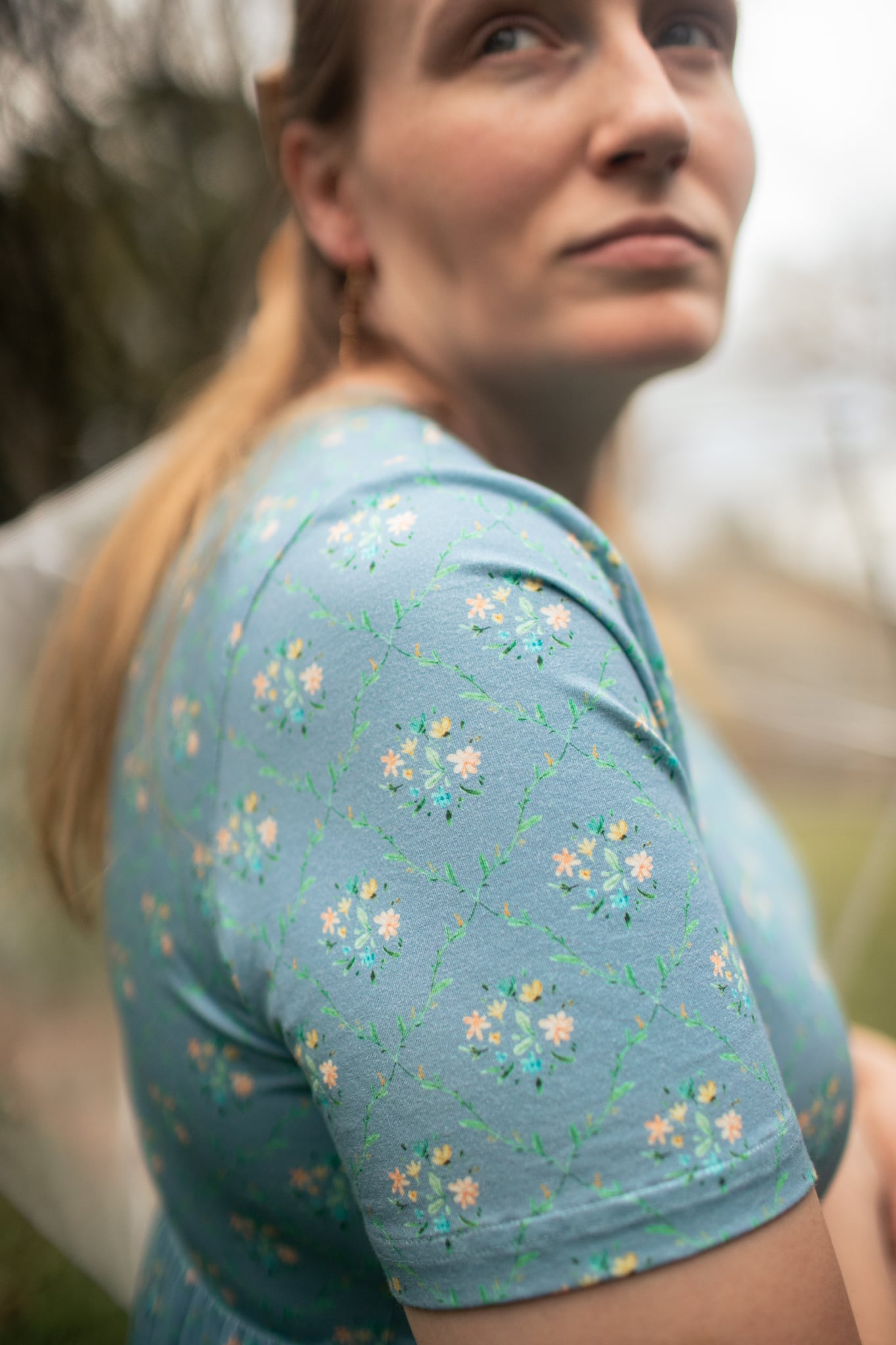 Vintage Blooms Cotton Dress