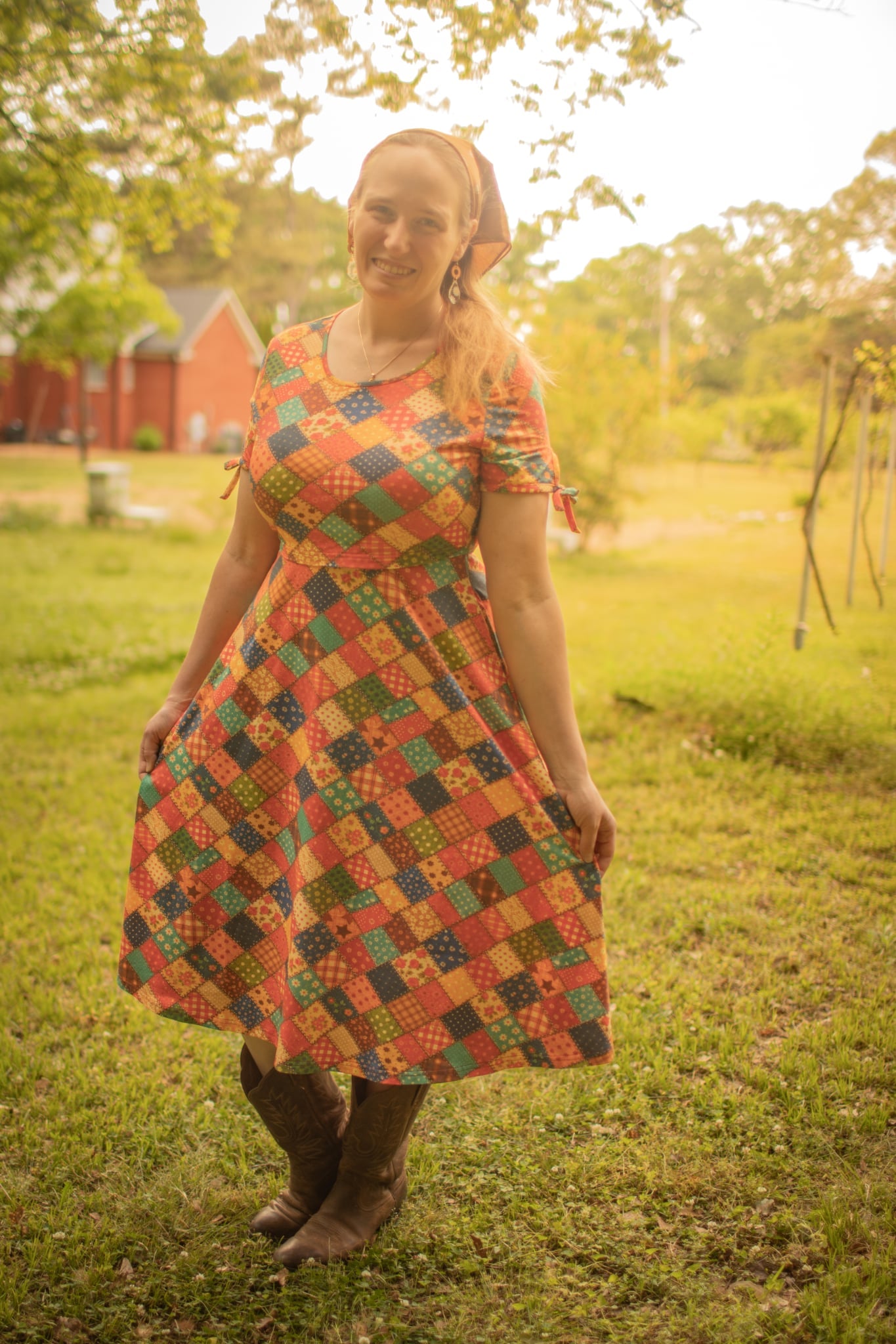 June Pre-Order Country Charm Patchwork Cotton Twirl Dress