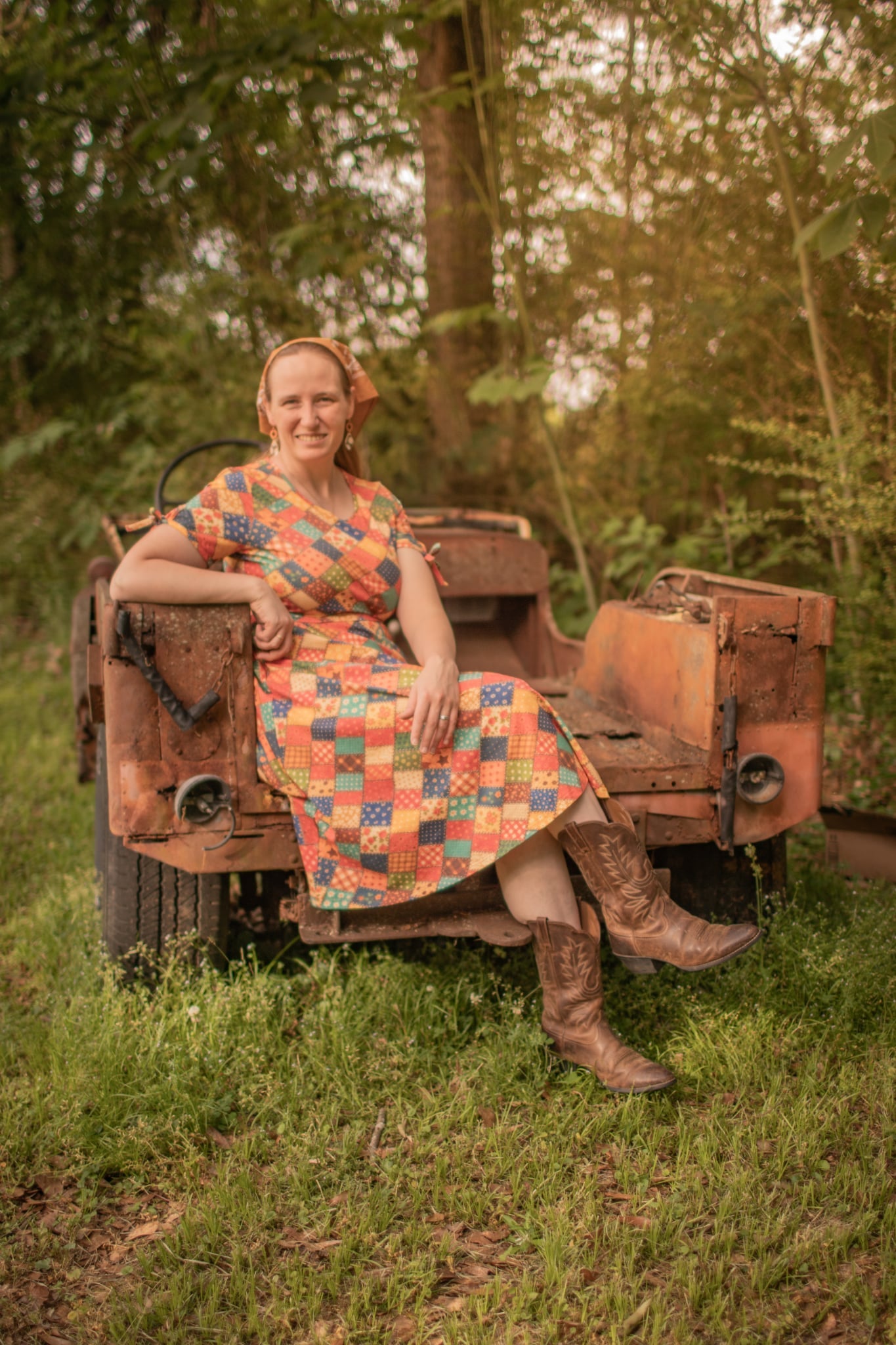 June Pre-Order Country Charm Patchwork Cotton Twirl Dress
