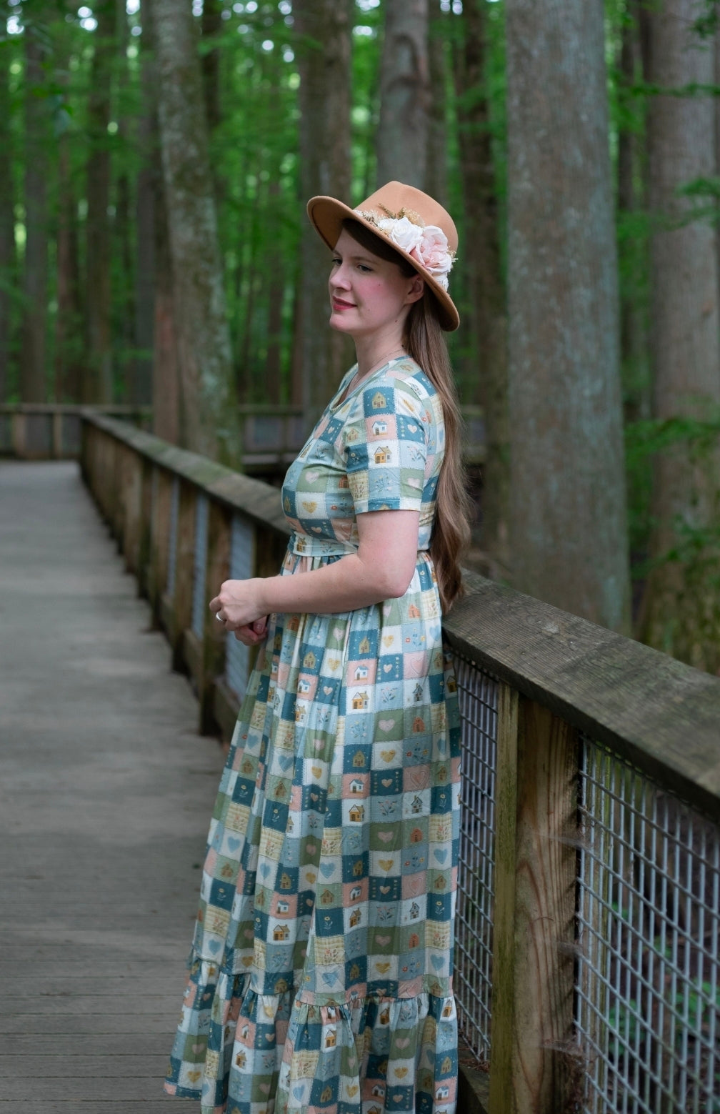 Pre-Order "Storybook Cottage"  Patchwork Cotton Maxi Dress