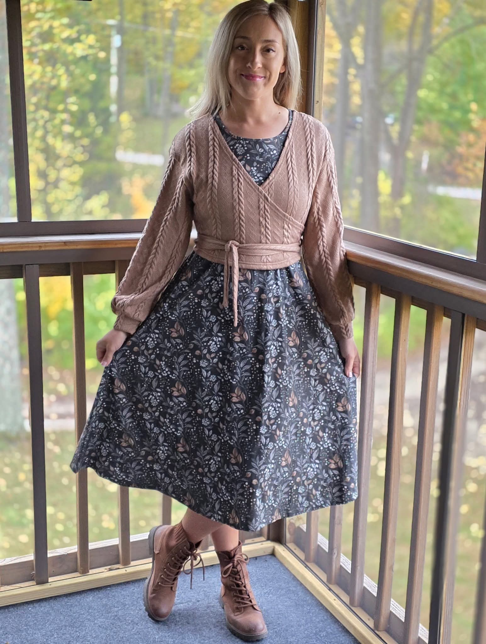 Floral "Ivy" Cotton Twirl Dress