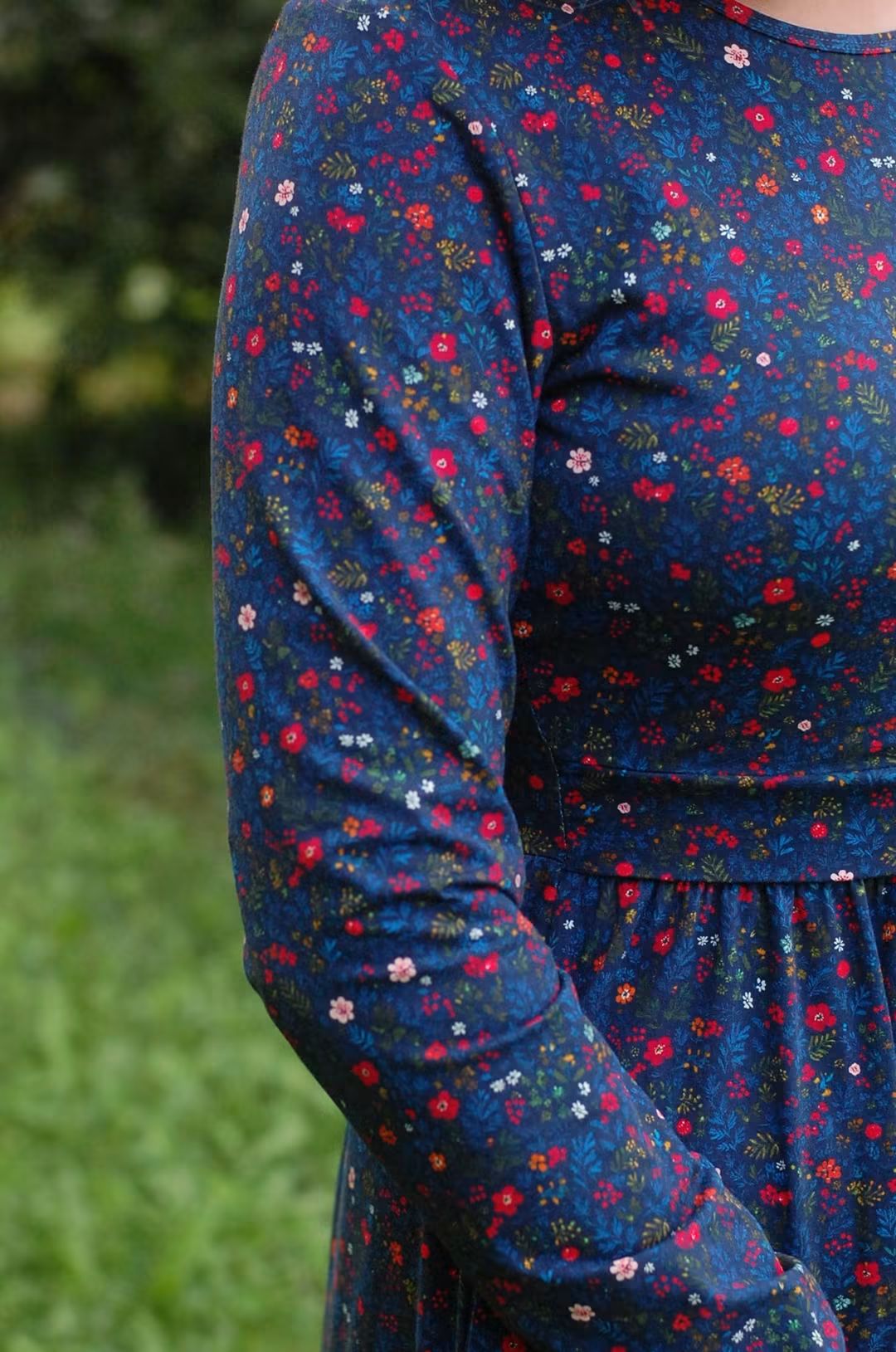 Pre-Order "Merry Meadows"  Maxi Dress with Natural Waist Bodice