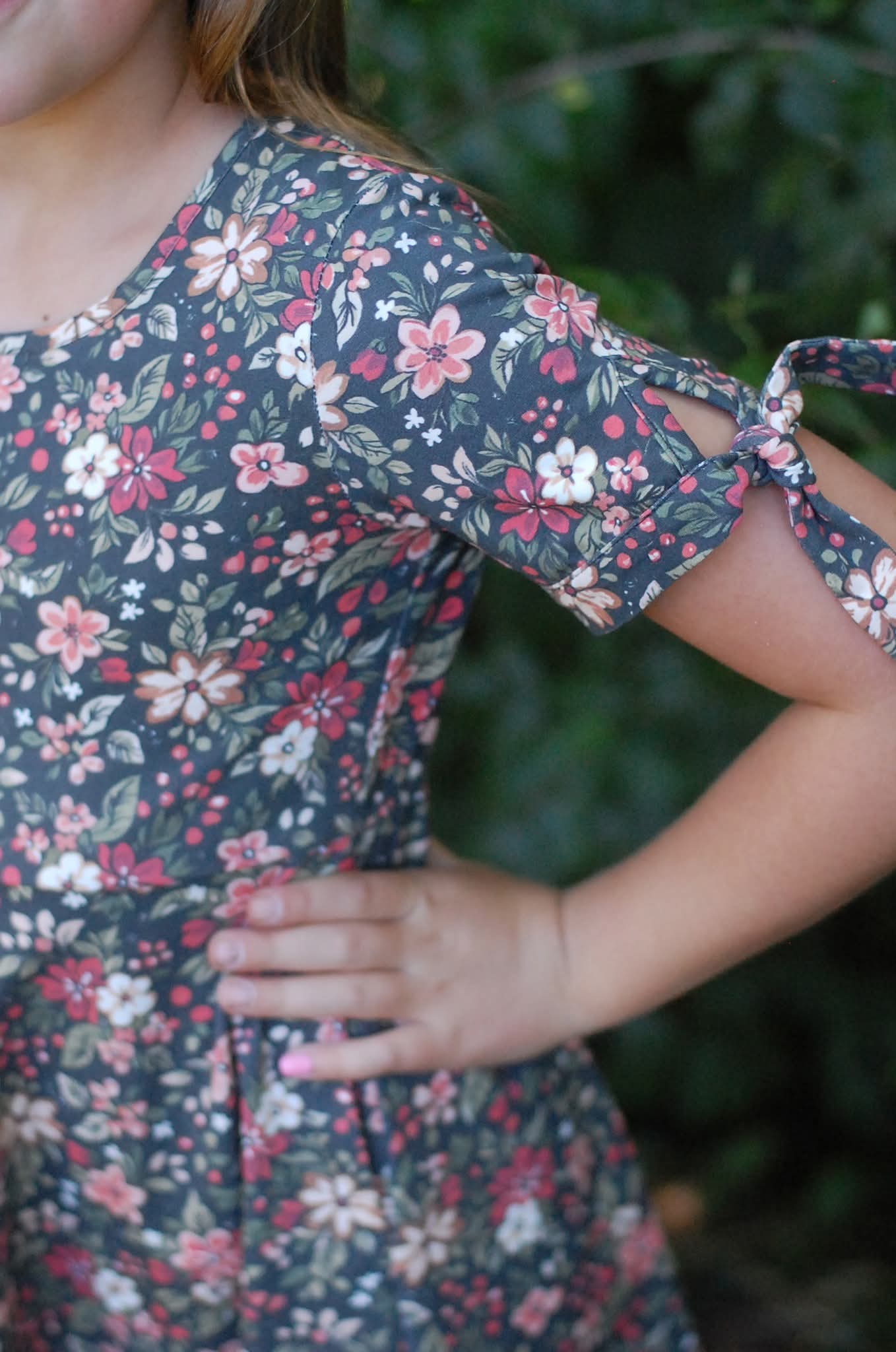 Pre-Order Merry Blooms Cotton Maxi Twirl Dress