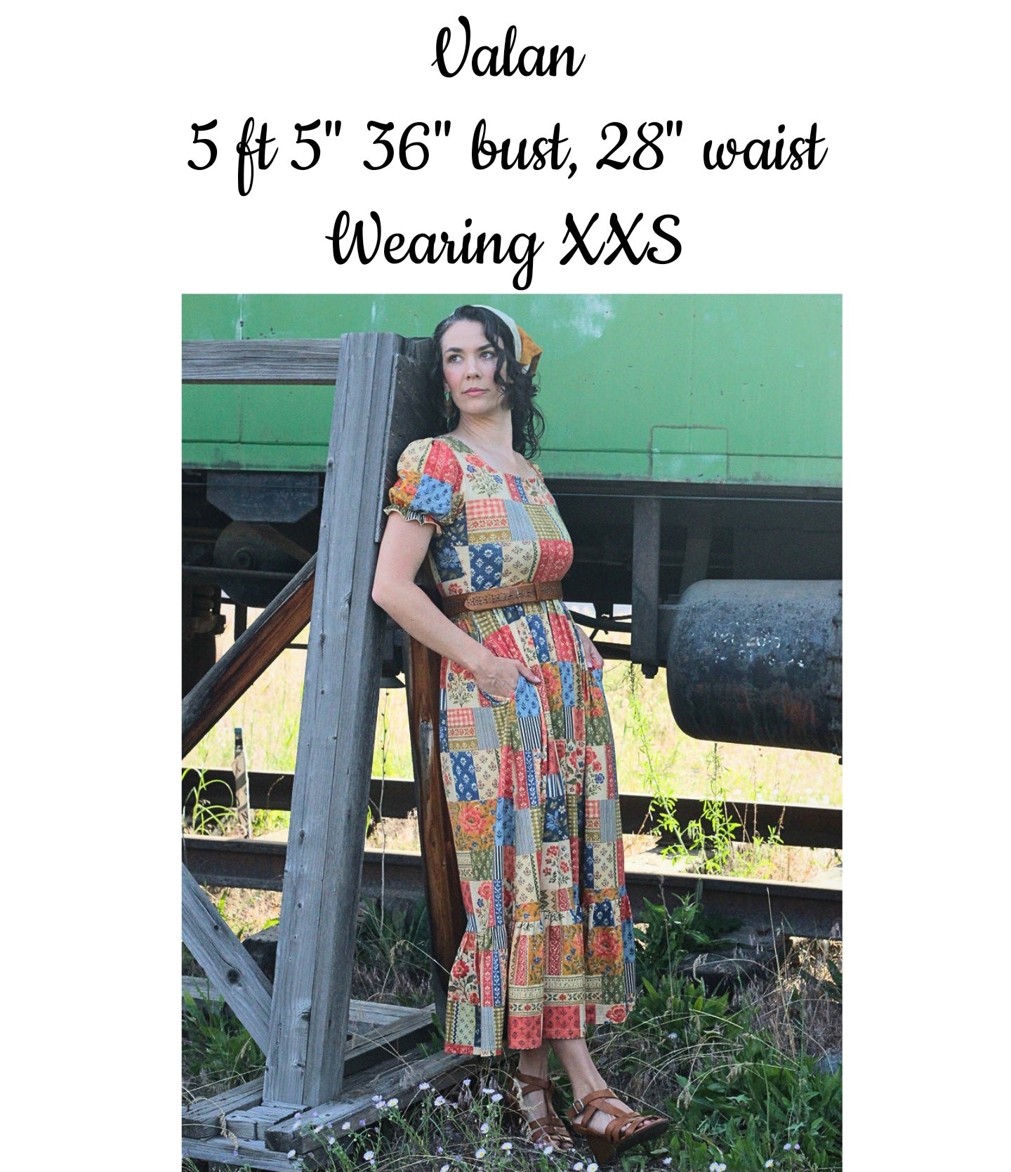 Pre-Order "Heritage Patchwork"  Cotton 50-inch Dress