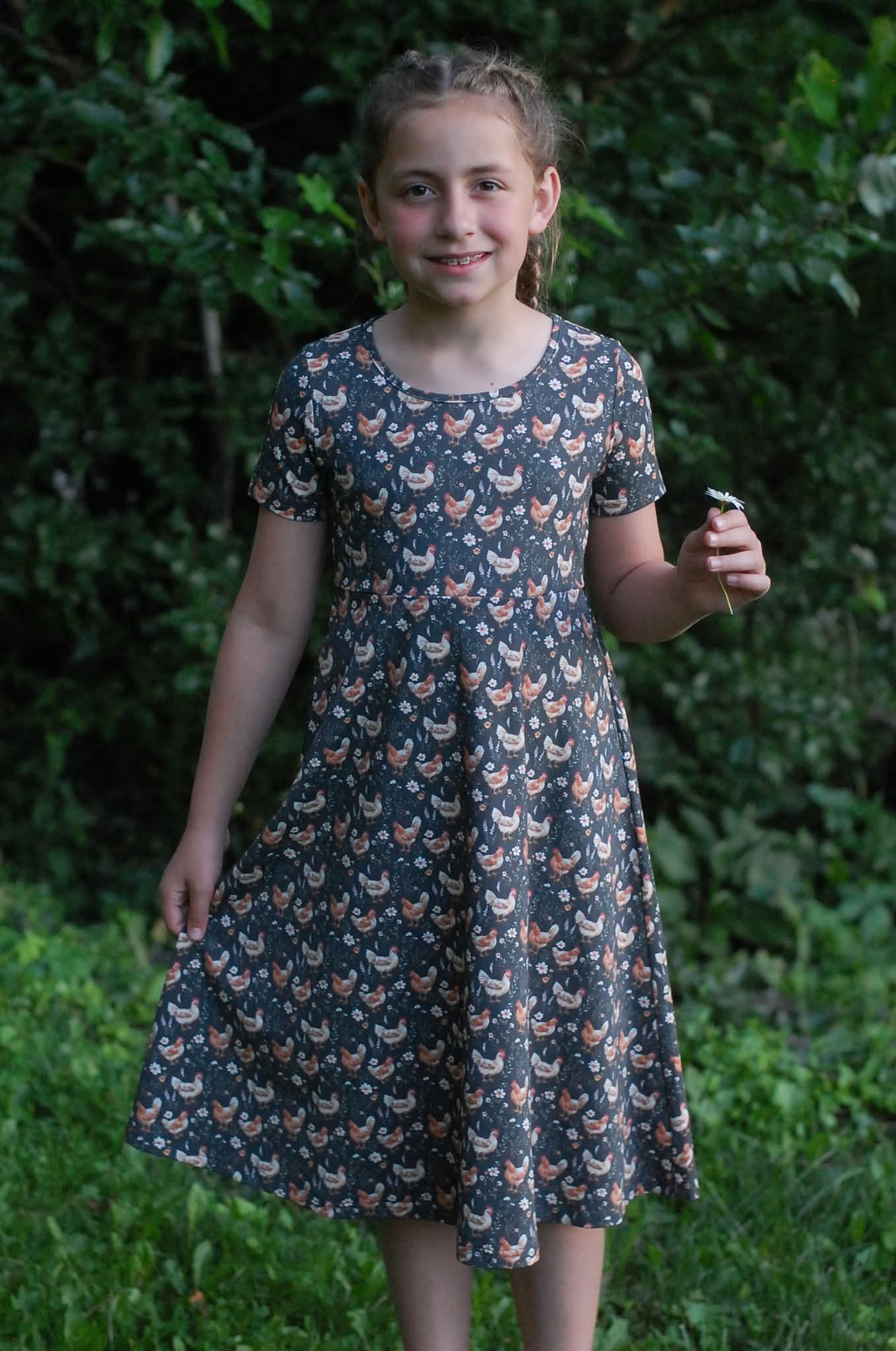 Pre-order Girls "Farmyard Bevy"  Cotton Dress