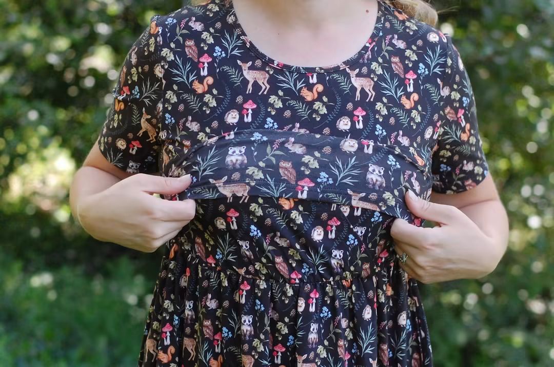 Pre-Order Forest Friends Cotton Everyday Midi Dress