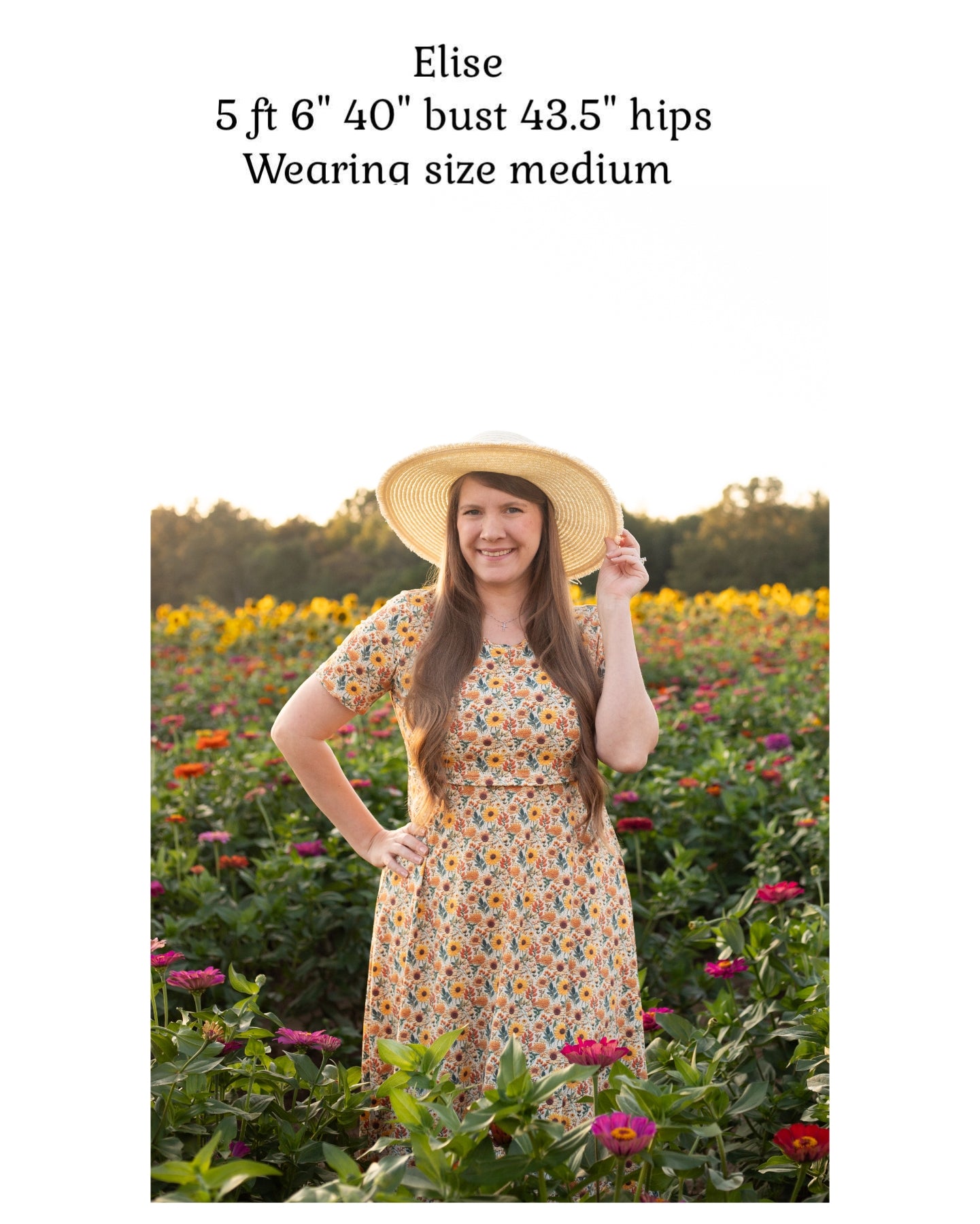 Cotton Sunflower  Floral Nursing Friendly Twirl Dress