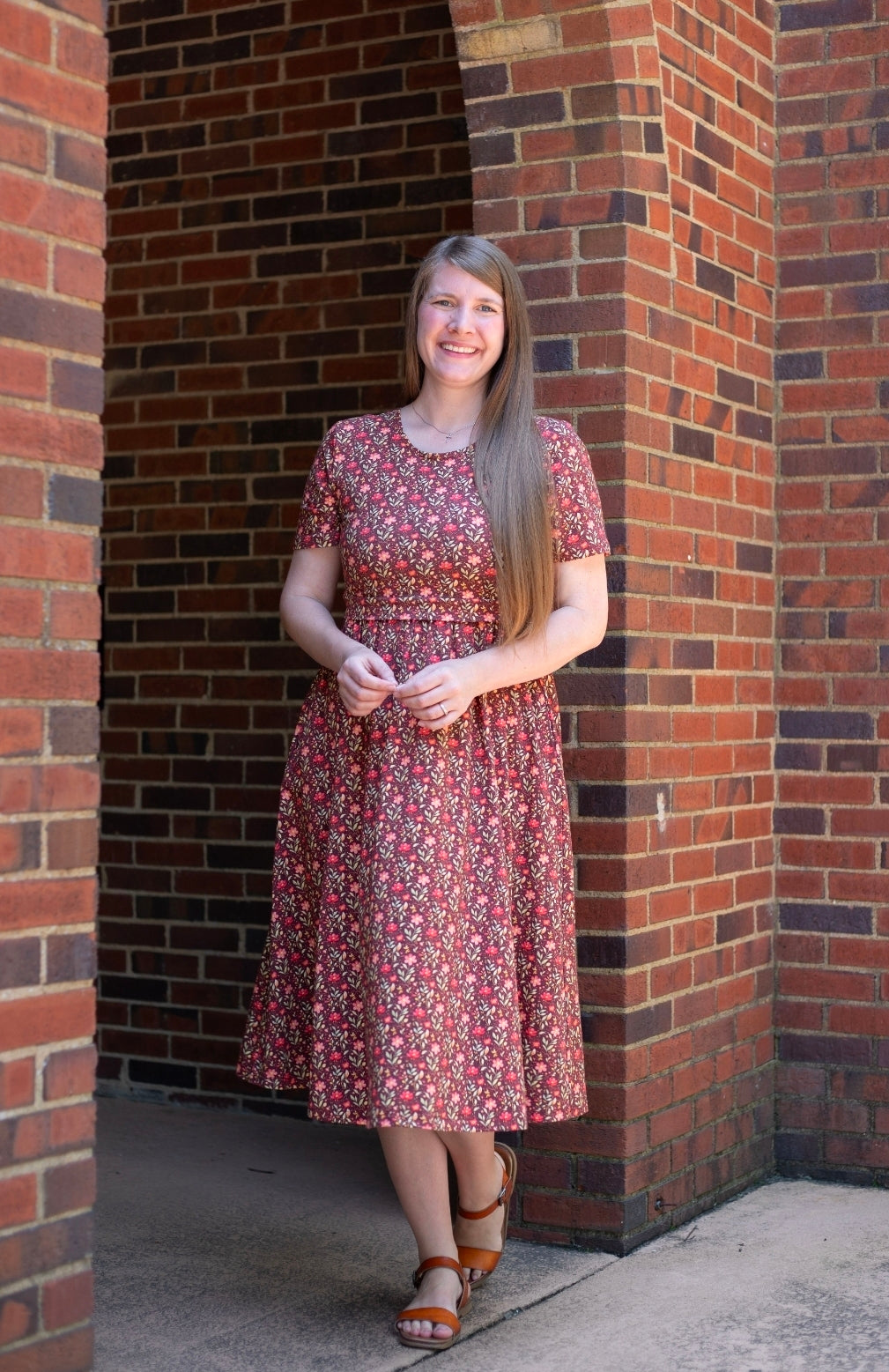 Pre-order "Daisy Blossoms"  Cotton Homestead Midi Dress