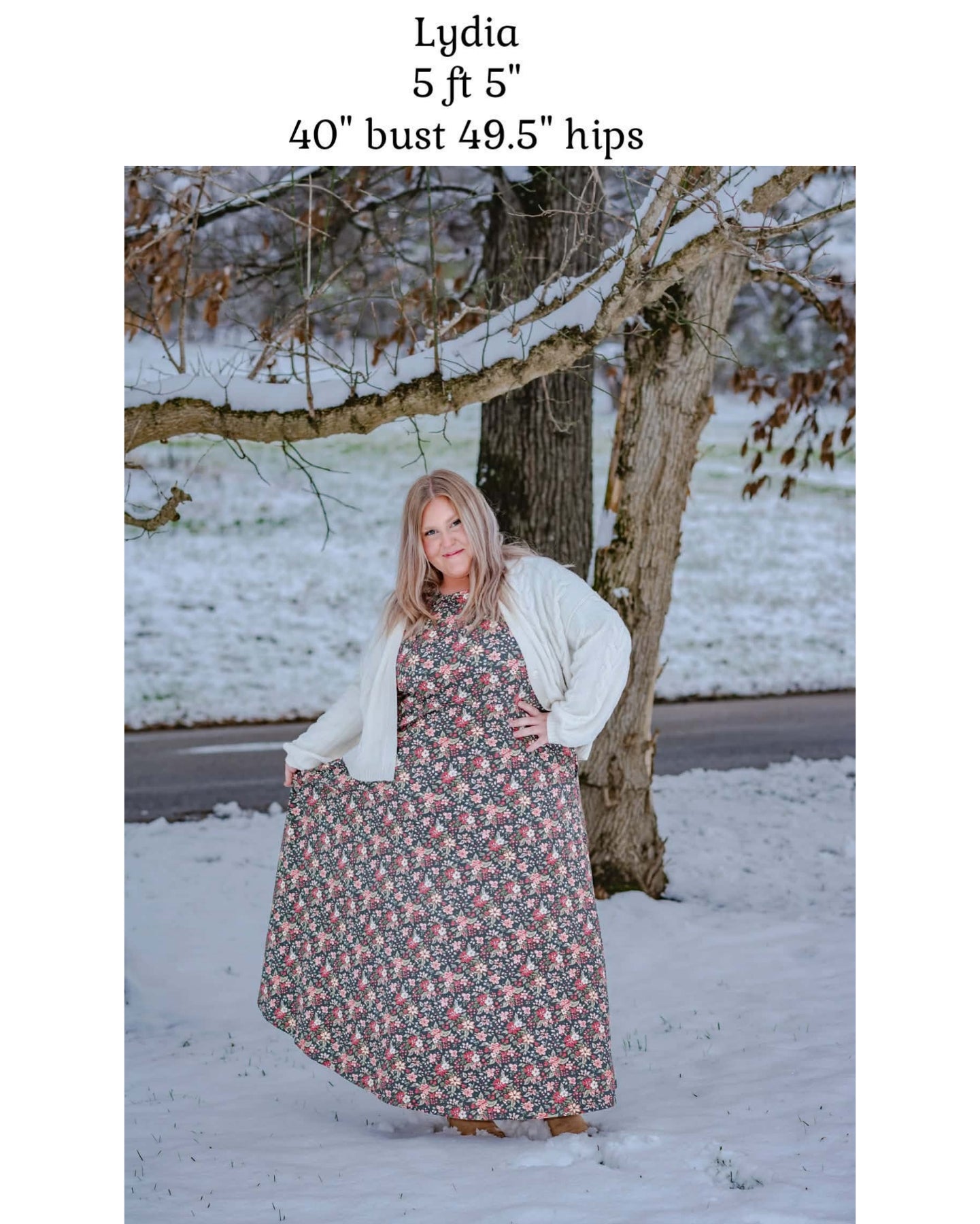 Merry Blooms Cotton Nursing Friendly Maxi Dress