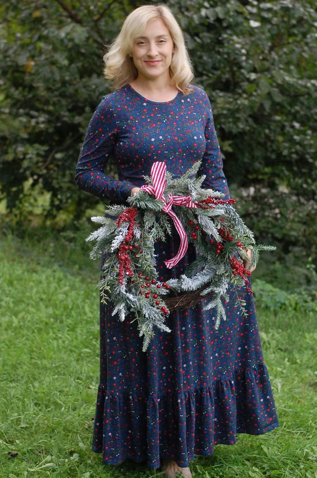 Pre-Order "Merry Meadows"  Maxi Dress with Natural Waist Bodice