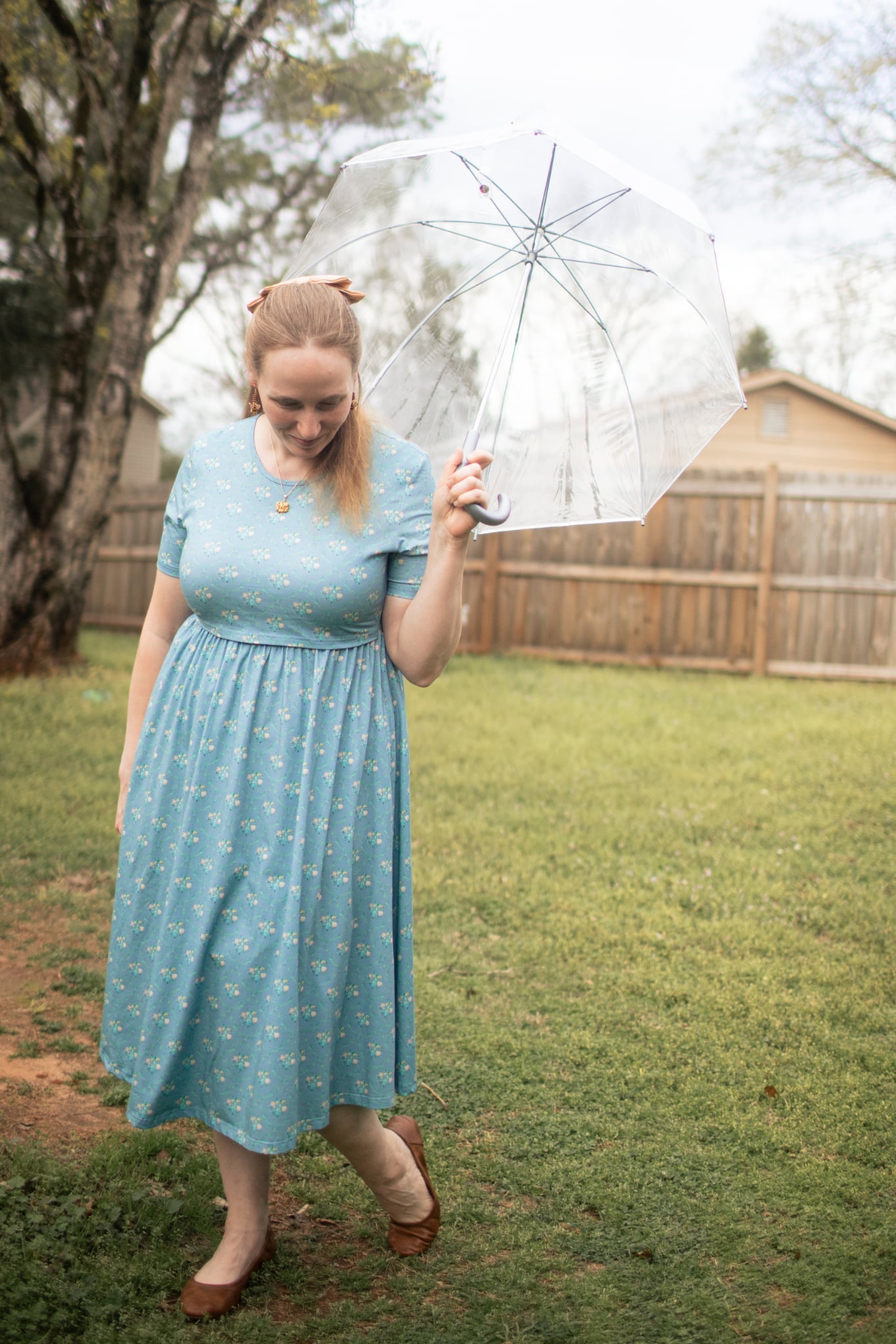Vintage Blooms Cotton Dress