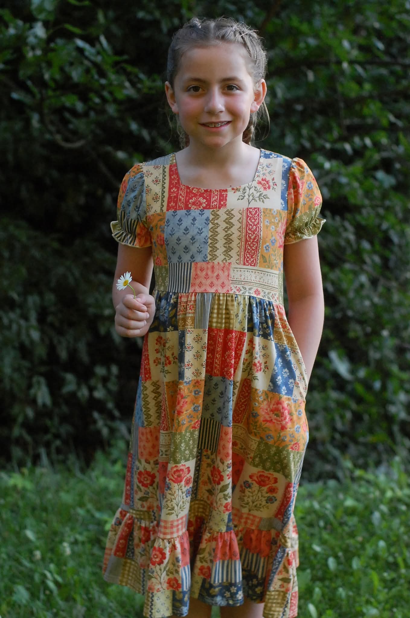 Pre-order Girls "Heritage Patchwork"  Cotton Tiered Dress