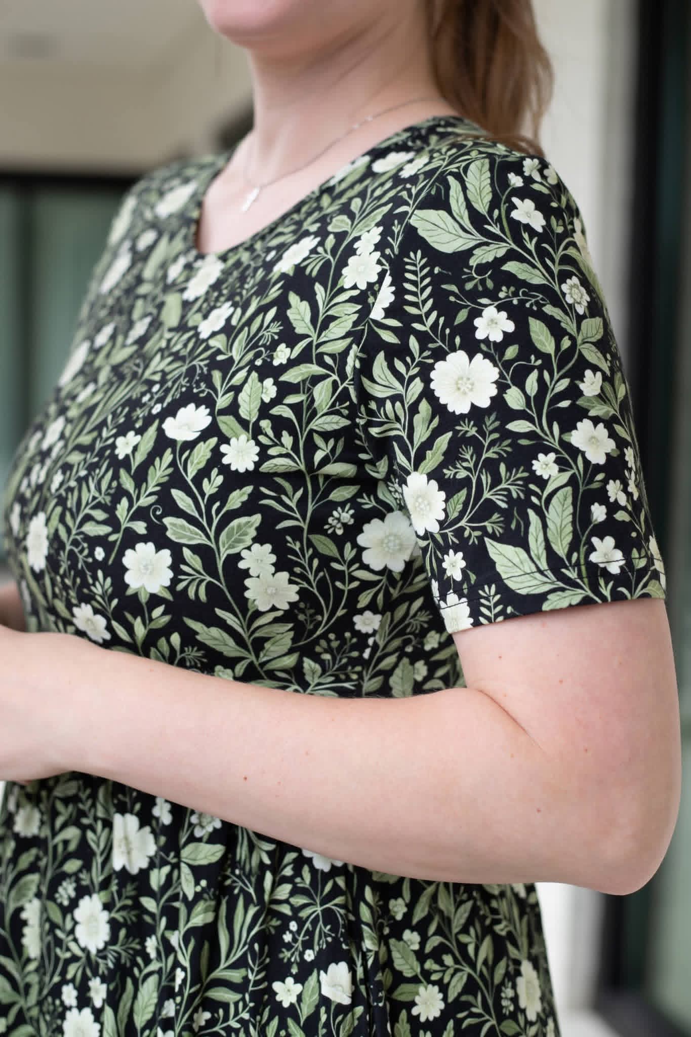Pre-order "Blossoming Ivy" Cotton Homestead Midi Dress