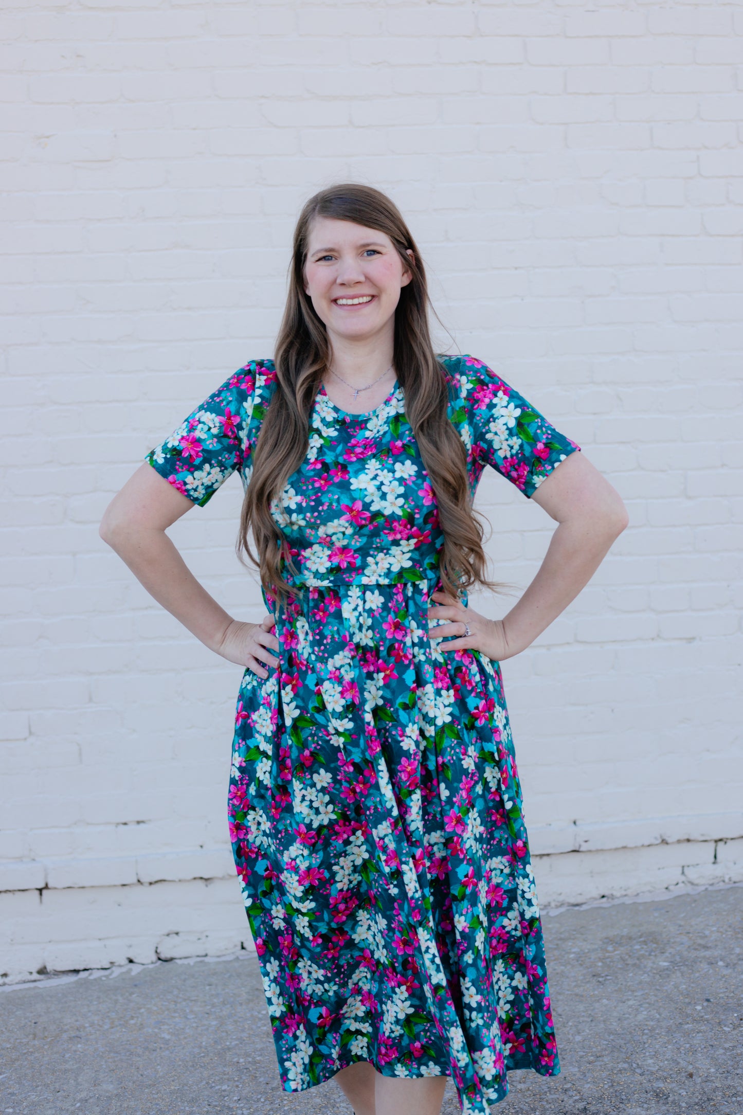 Spring Blooms Cotton Dress