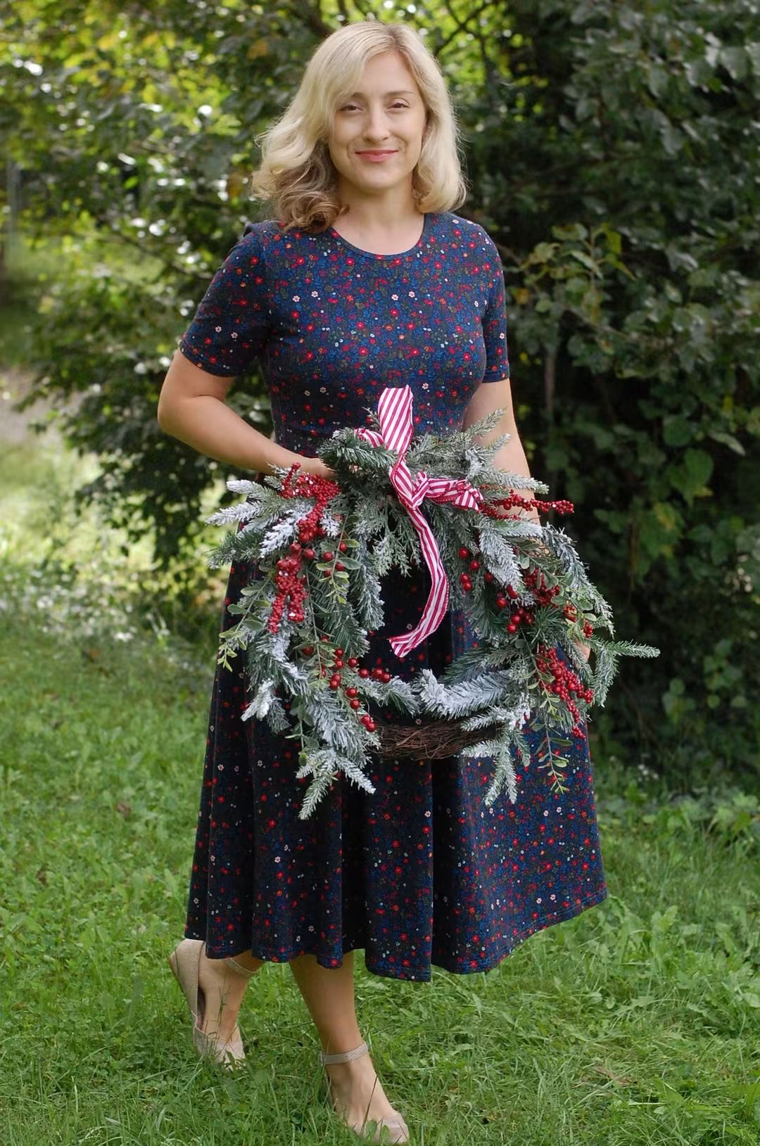 Pre-Order "Merry Meadows"  Cotton Midi Dress