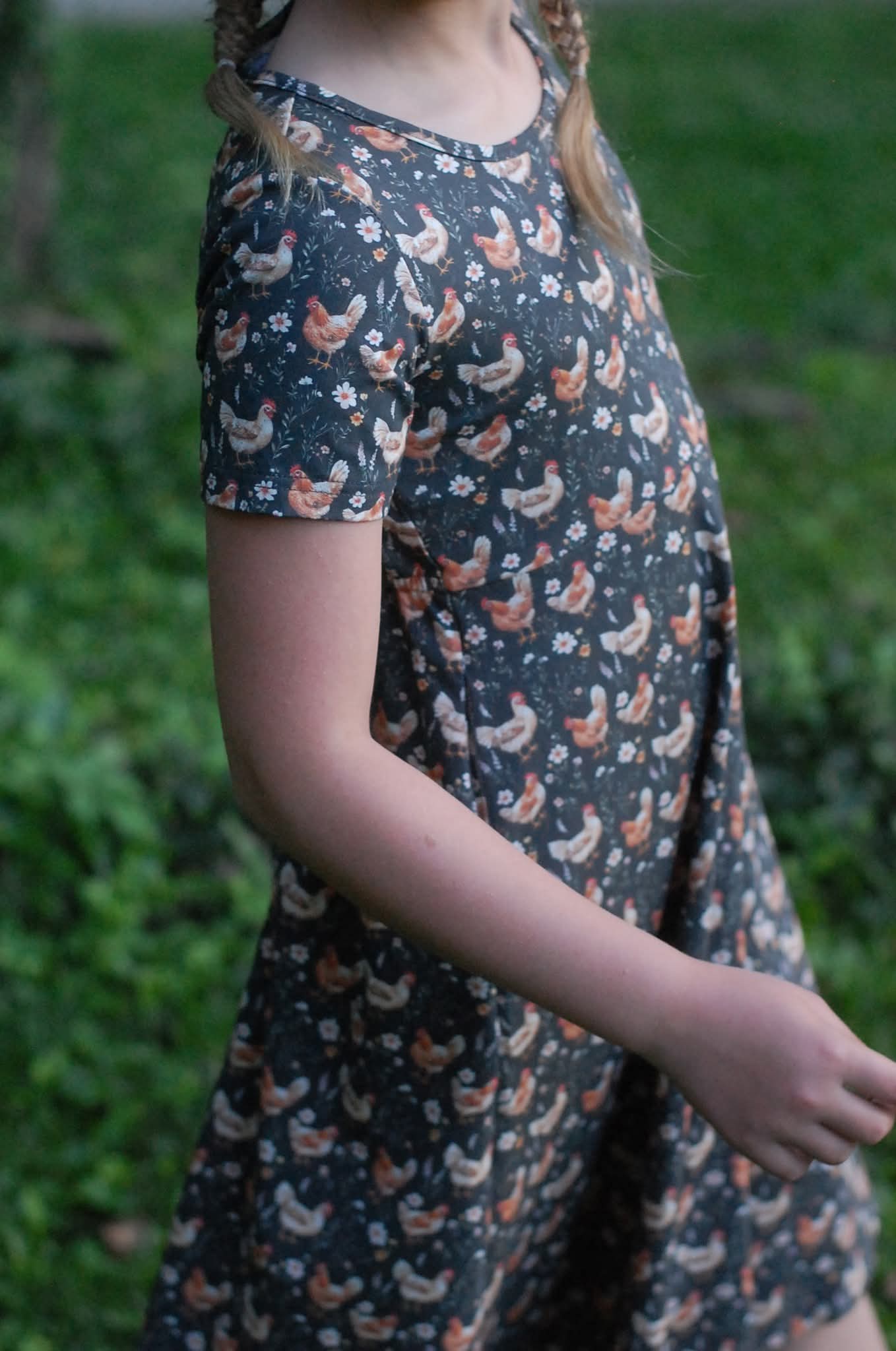 Pre-order Girls "Farmyard Bevy"  Cotton Dress