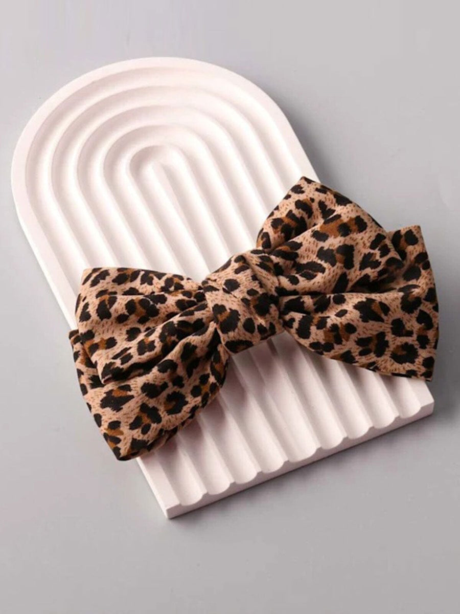 5" Leopard Print Hair Bow