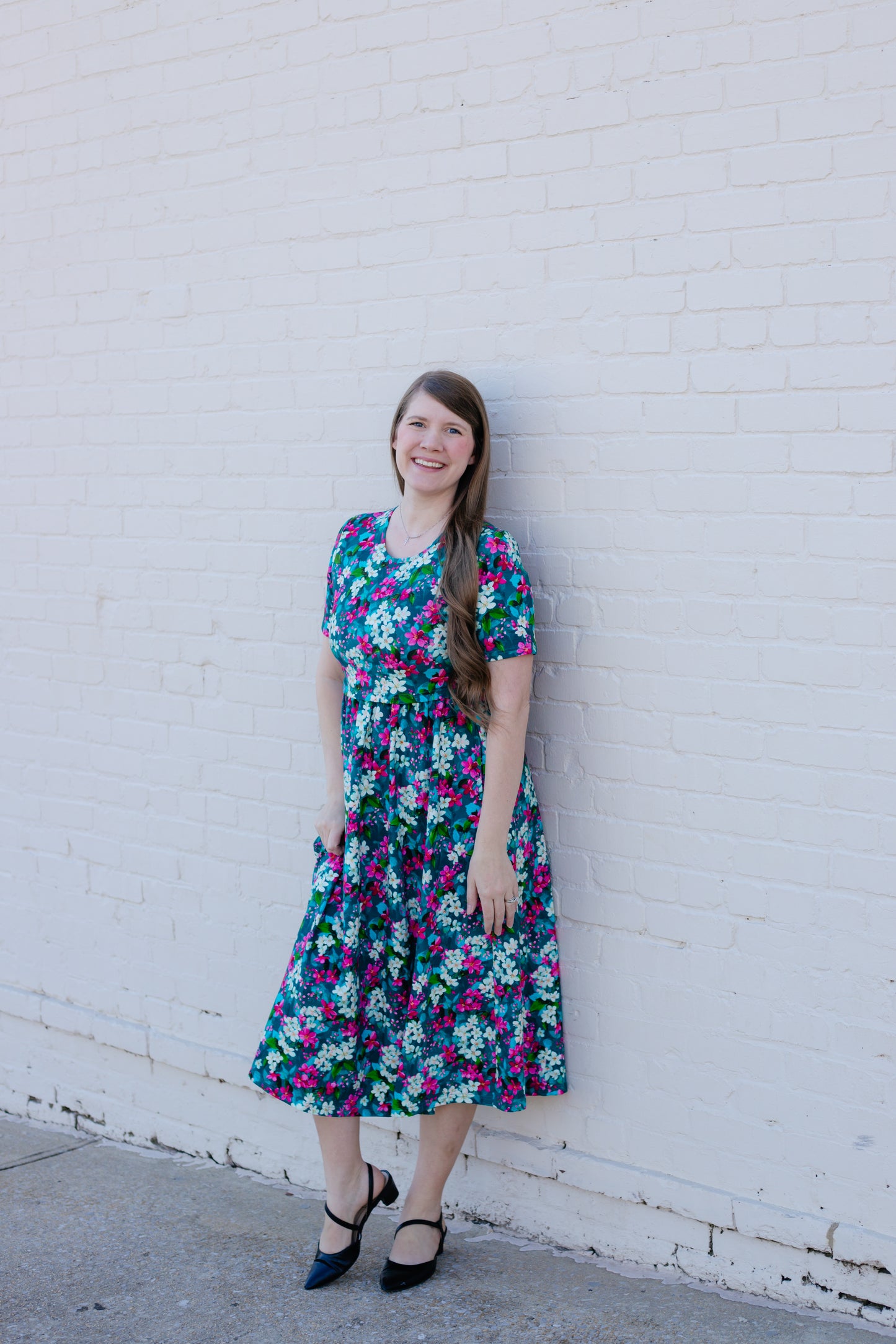 Spring Blooms Cotton Dress