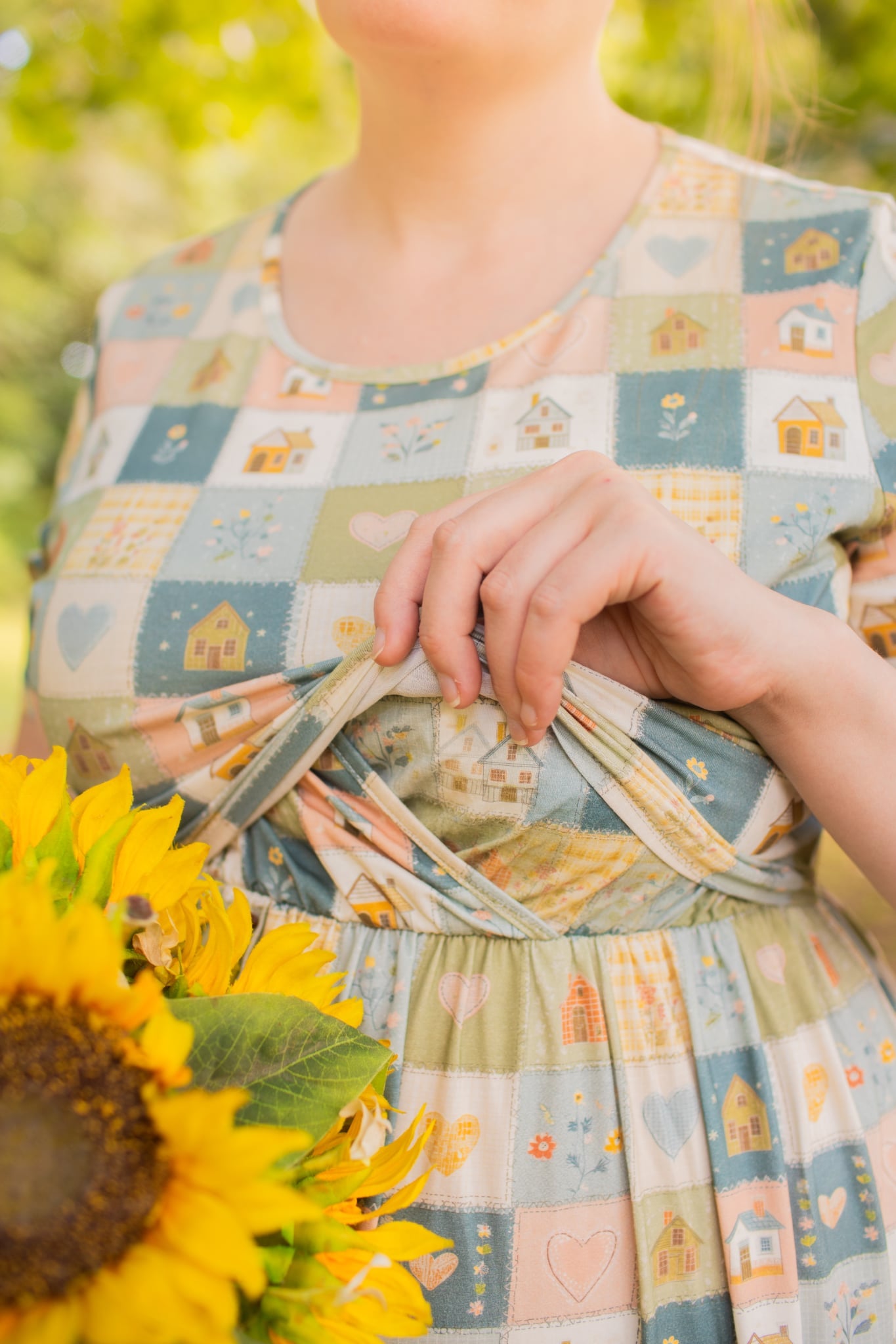 Pre-Order "Storybook Cottage"  Patchwork Cotton Maxi Dress