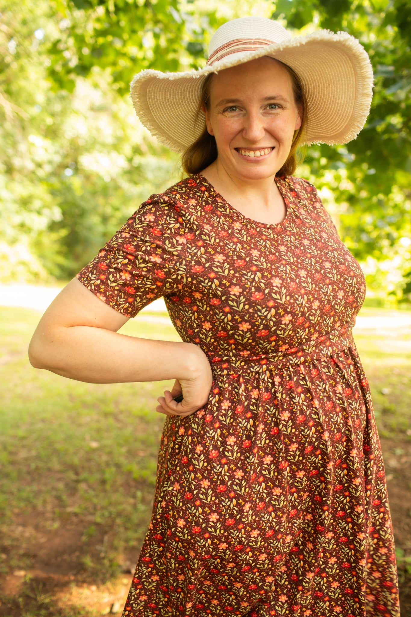 Pre-order "Daisy Blossoms"  Cotton Homestead Midi Dress