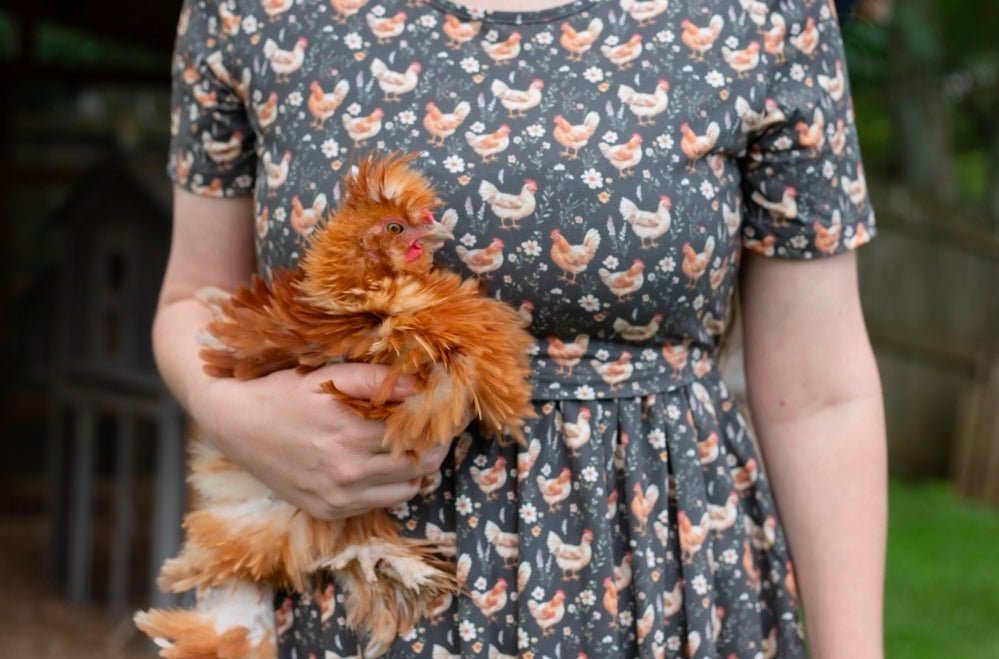 Pre-order "Farmyard Bevy" Cotton Maxi Dress
