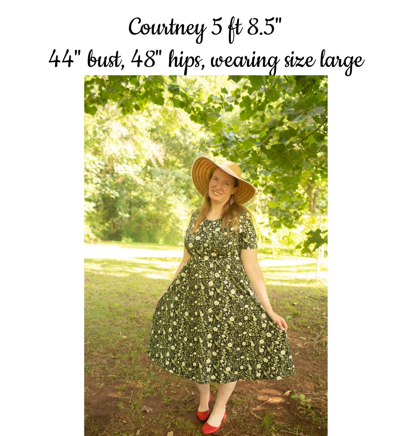 Pre-order "Blossoming Ivy" Cotton Homestead Midi Dress