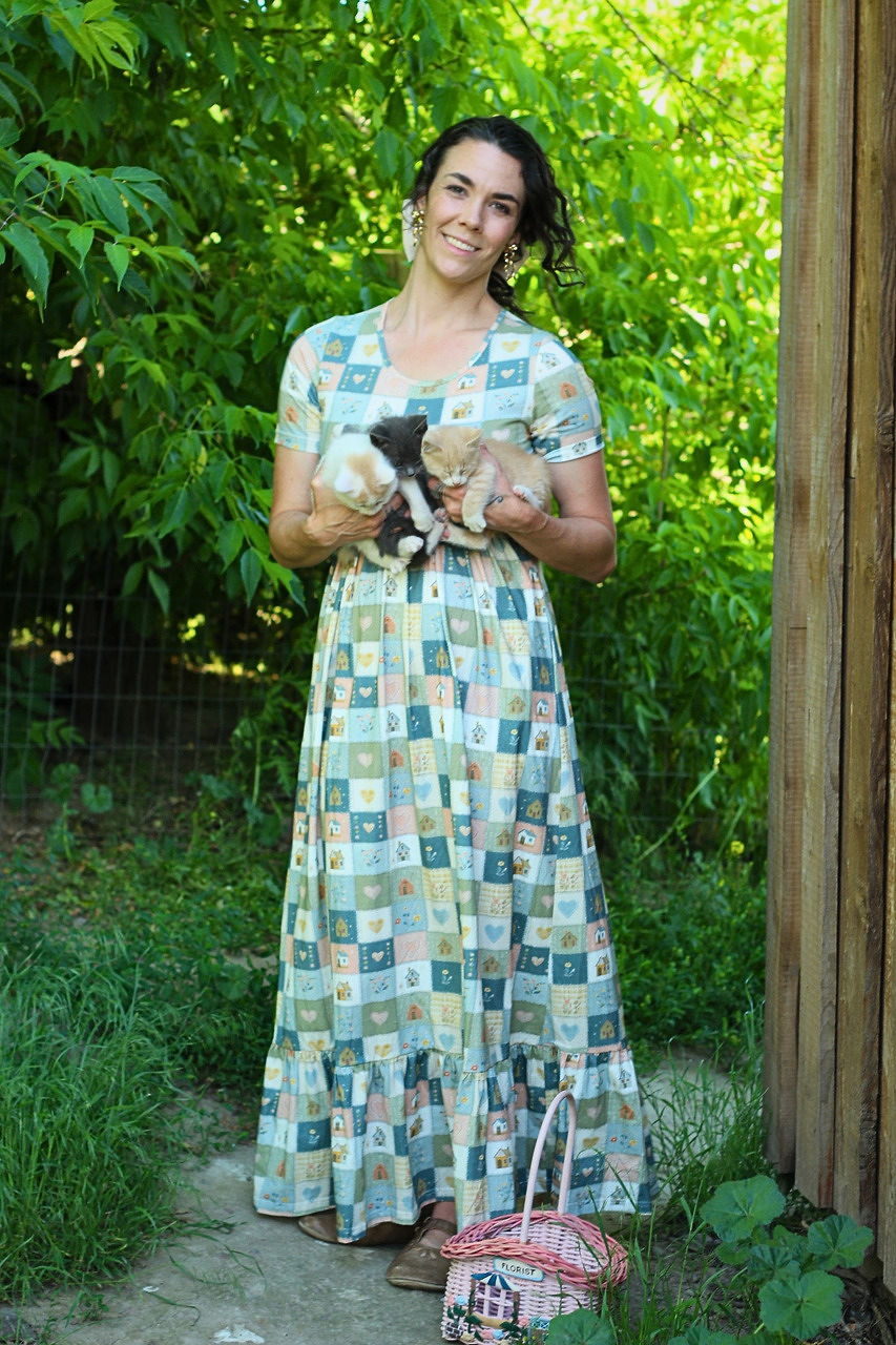 Pre-Order "Storybook Cottage"  Patchwork Cotton Maxi Dress