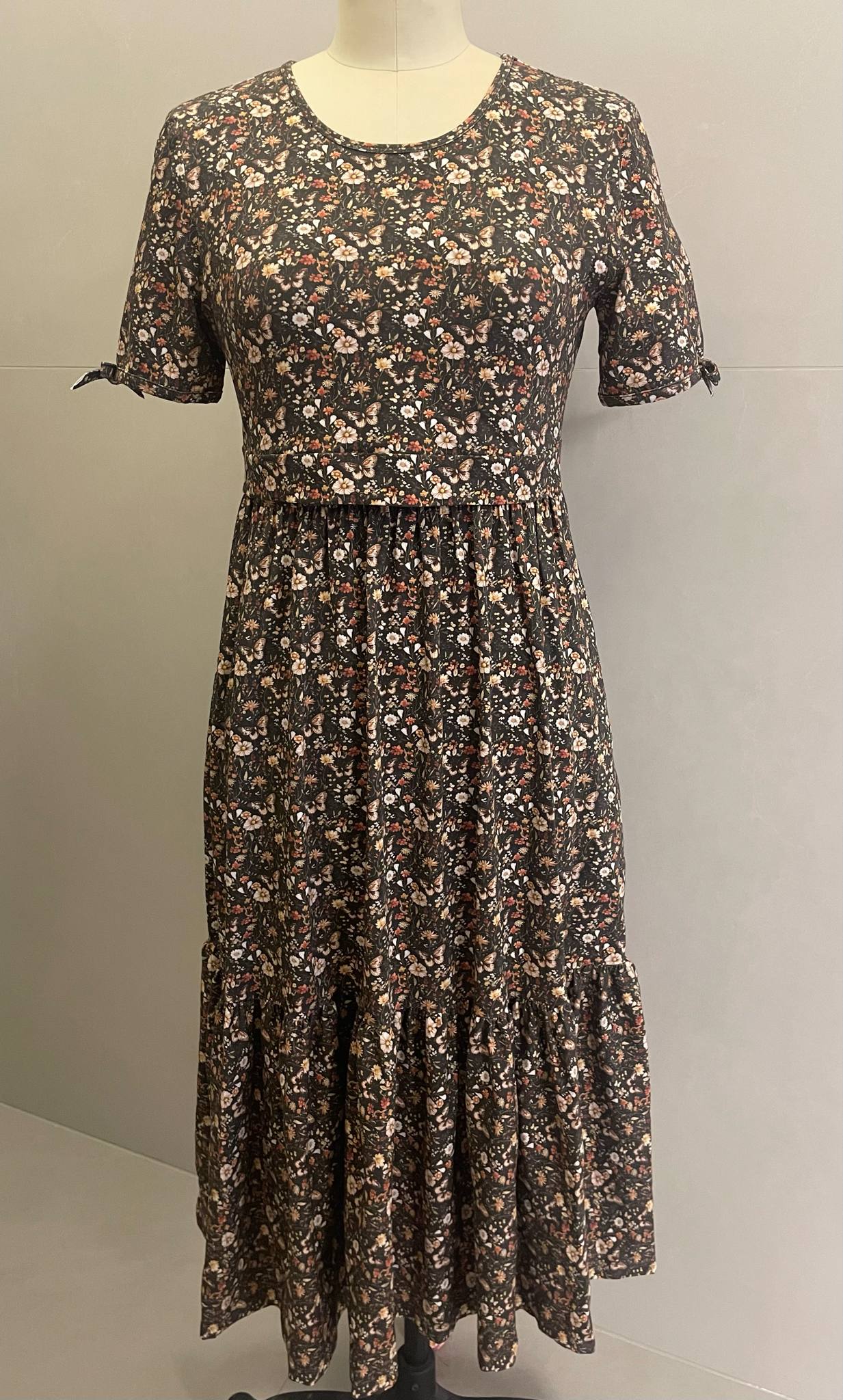 Pre-Order Butterfly Garden Tiered Midi Dress