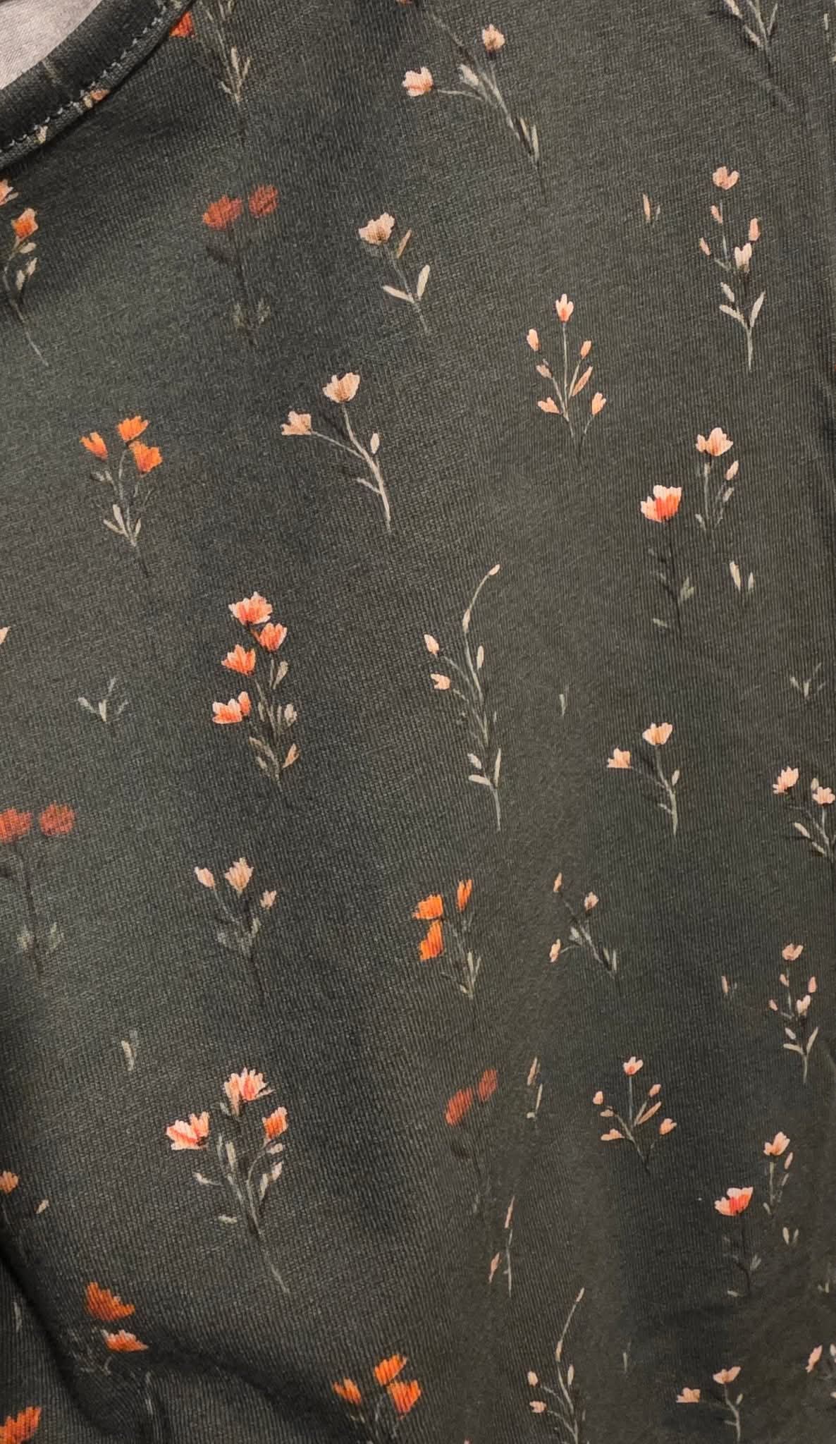 Pre-Order Forest Blooms Cotton Maxi Dress Natural Waist Bodice