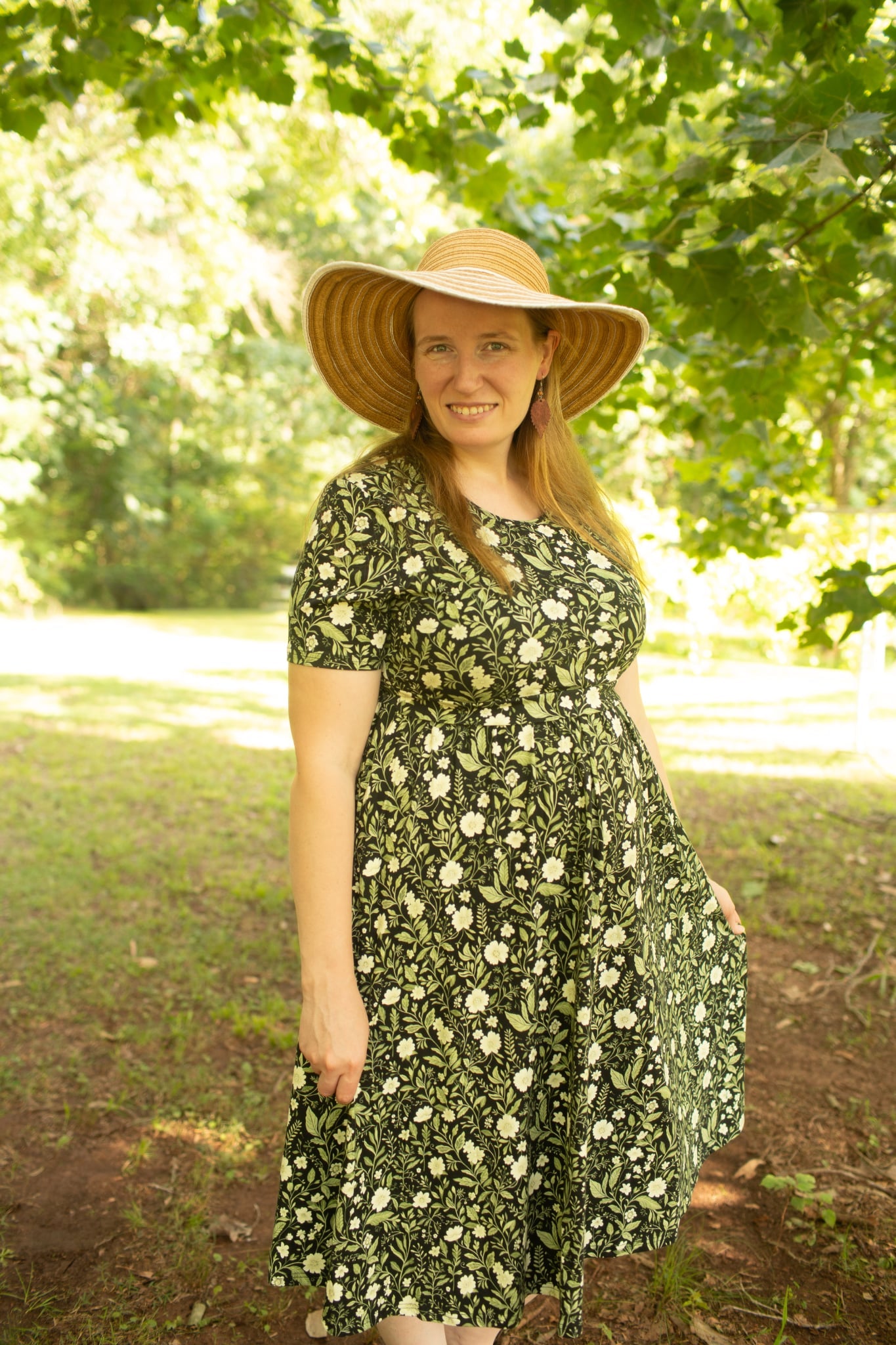 Pre-order "Blossoming Ivy" Cotton Homestead Midi Dress