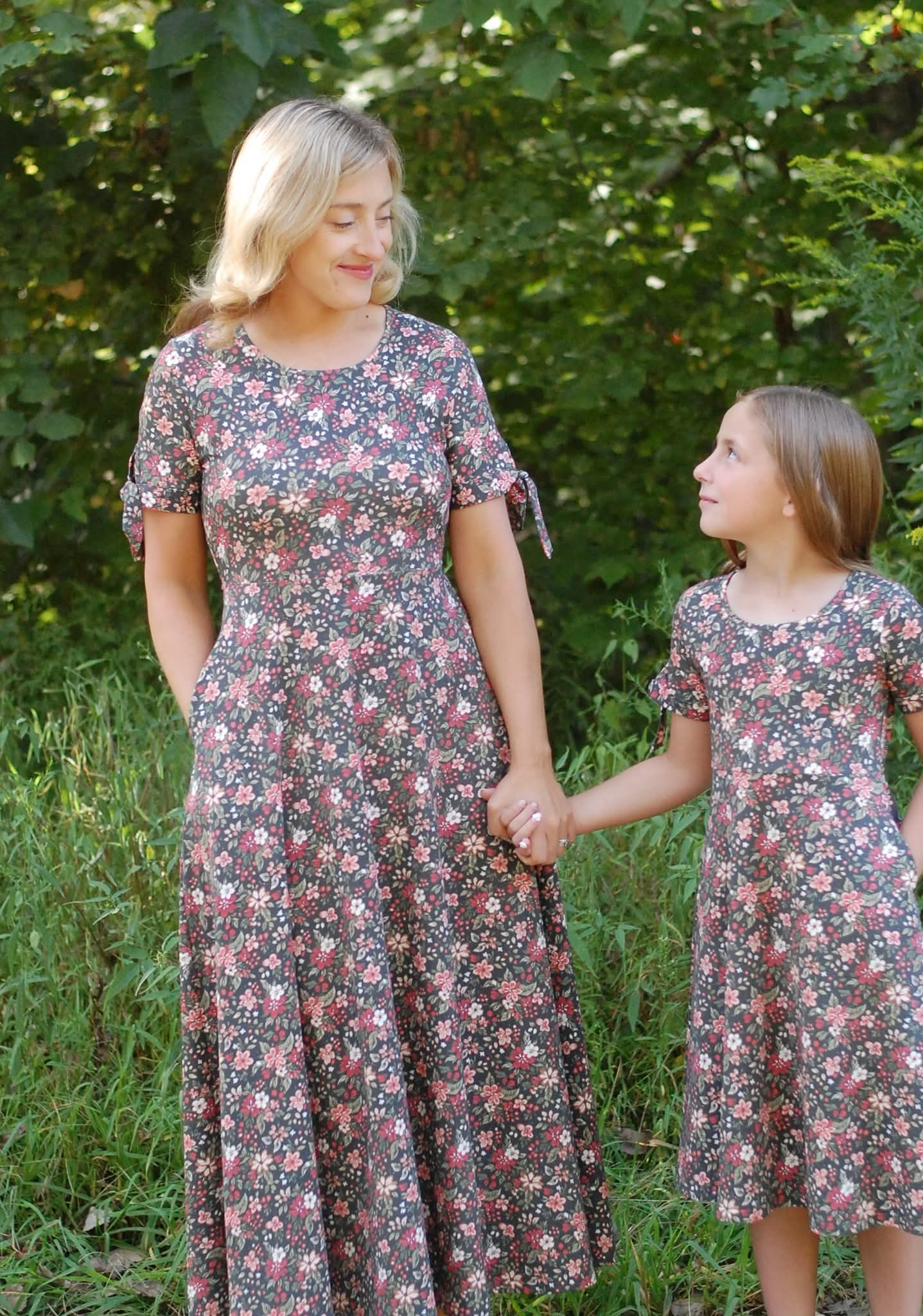 Pre-Order Merry Blooms Cotton Maxi Twirl Dress