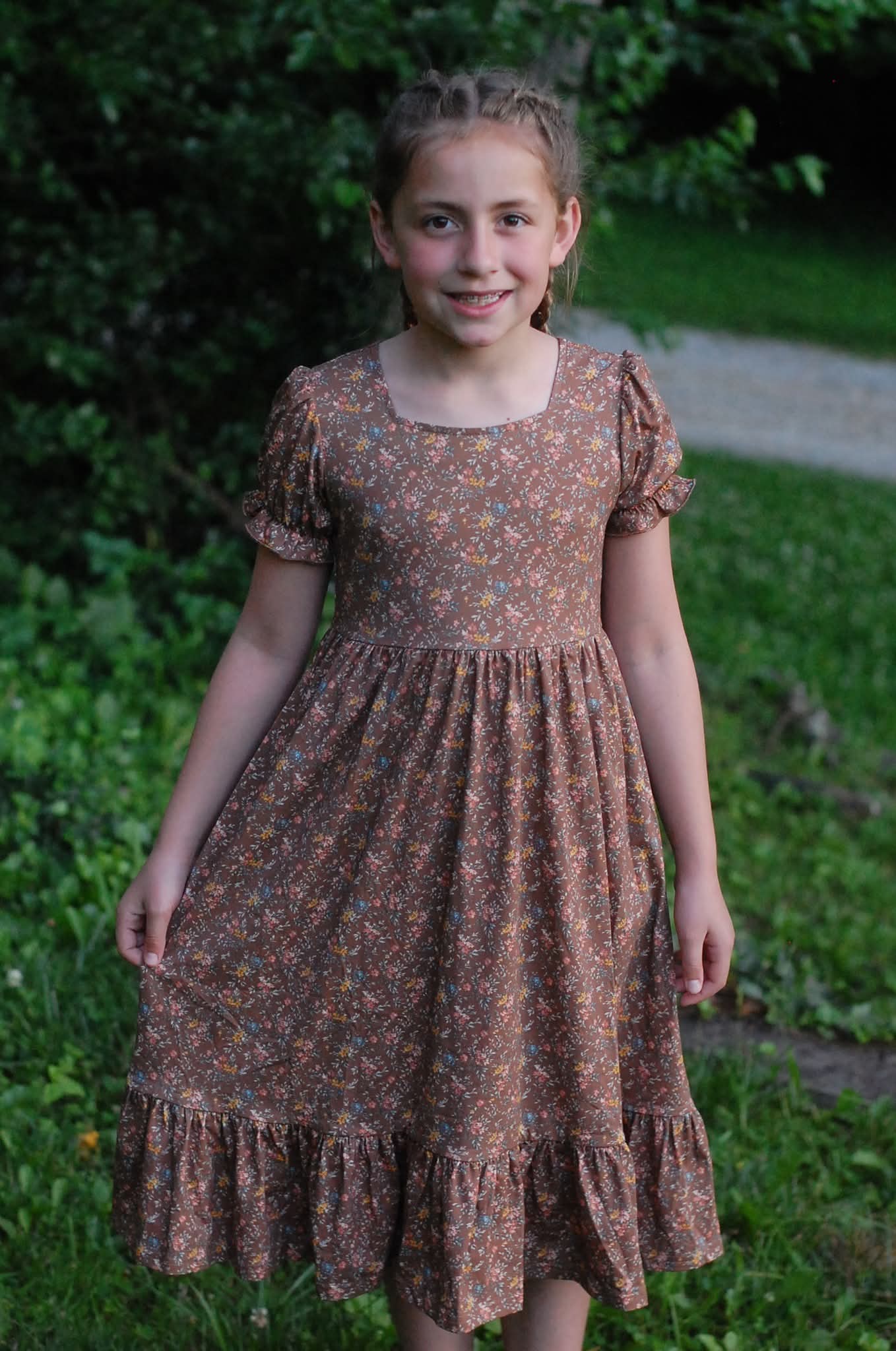 Pre-Order Girls "Little Dress on the Prairie" Cotton Tiered Dress