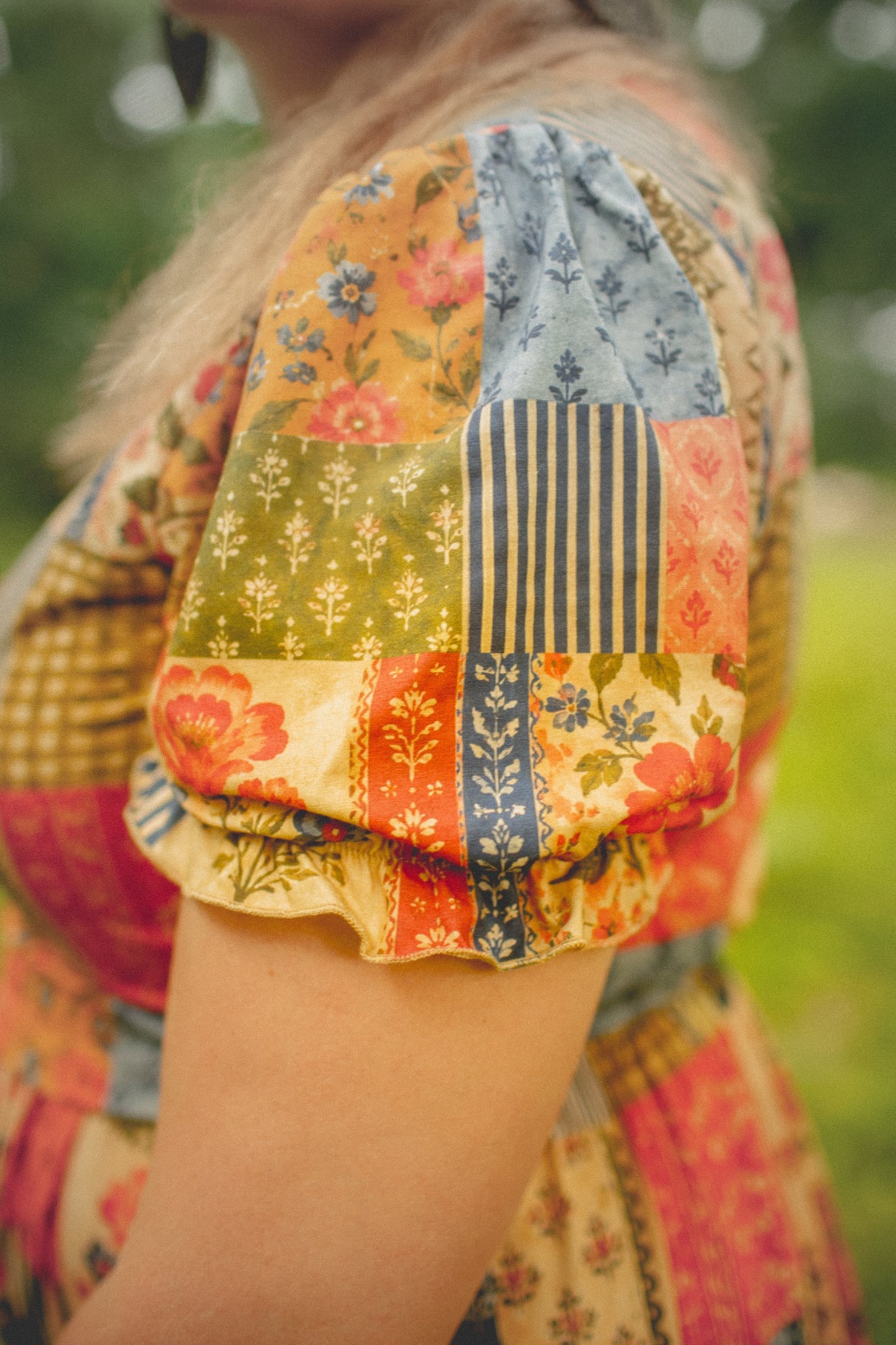 Pre-Order "Heritage Patchwork"  Cotton 50-inch Dress