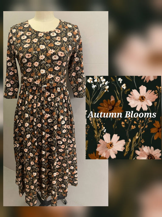 Pre-Order Autumn Blooms Homestead Midi Dress