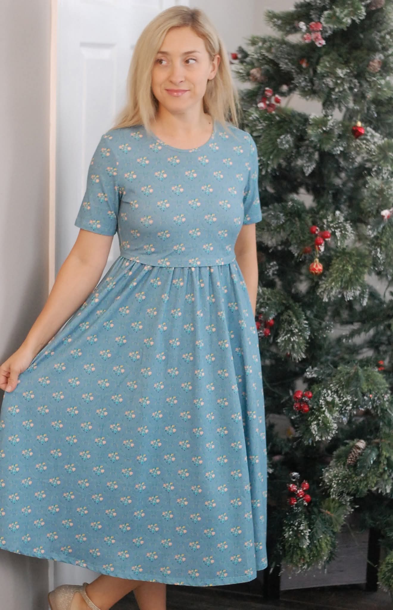 Pre-Order Vintage Blooms Cotton Dress