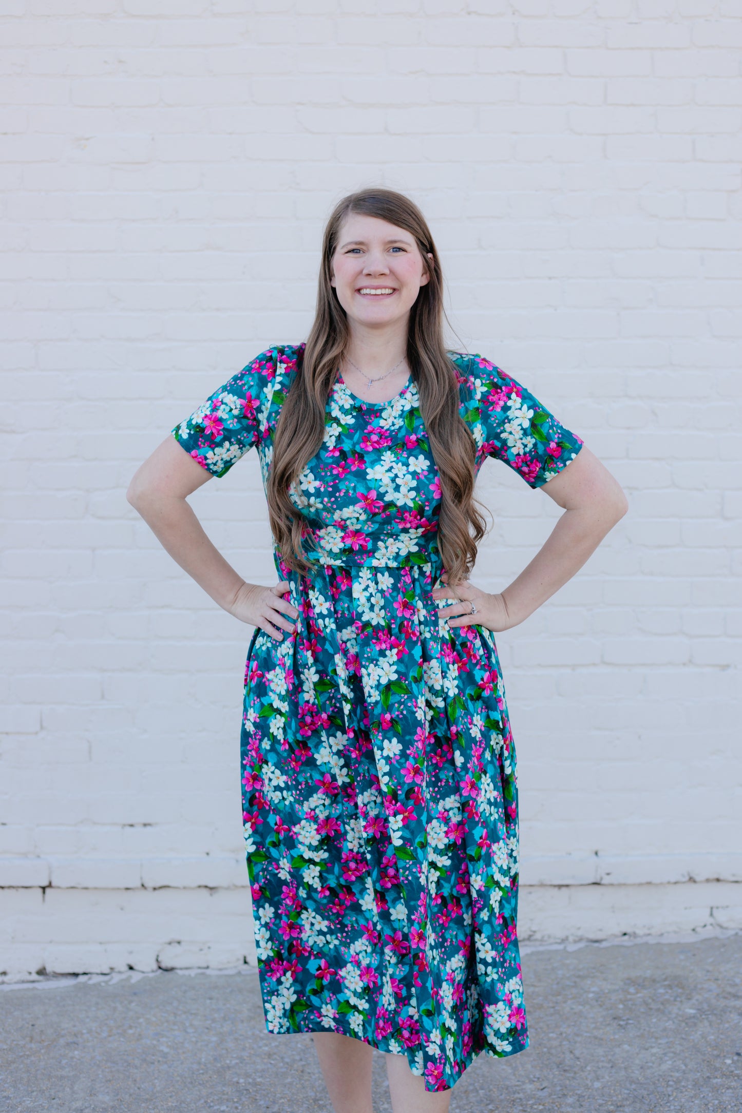 Spring Blooms Cotton Dress