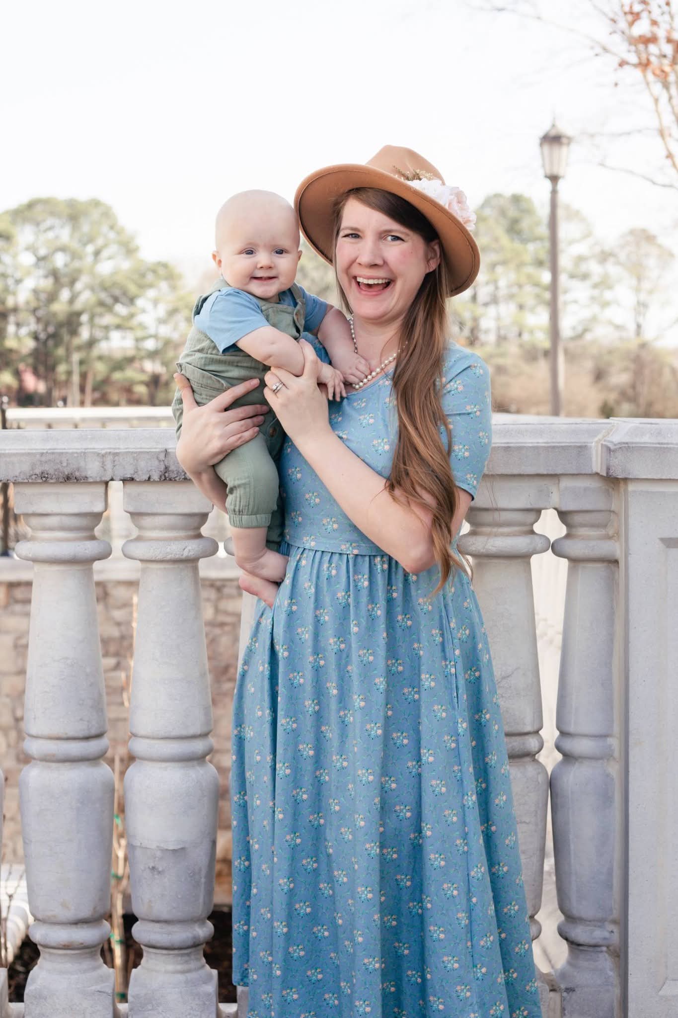 Vintage Blooms Cotton Dress