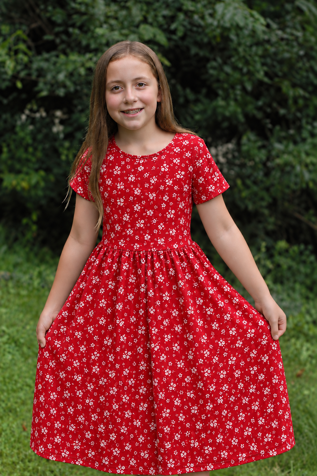 Pre-Order Girls "Ruby"  Cotton Dress