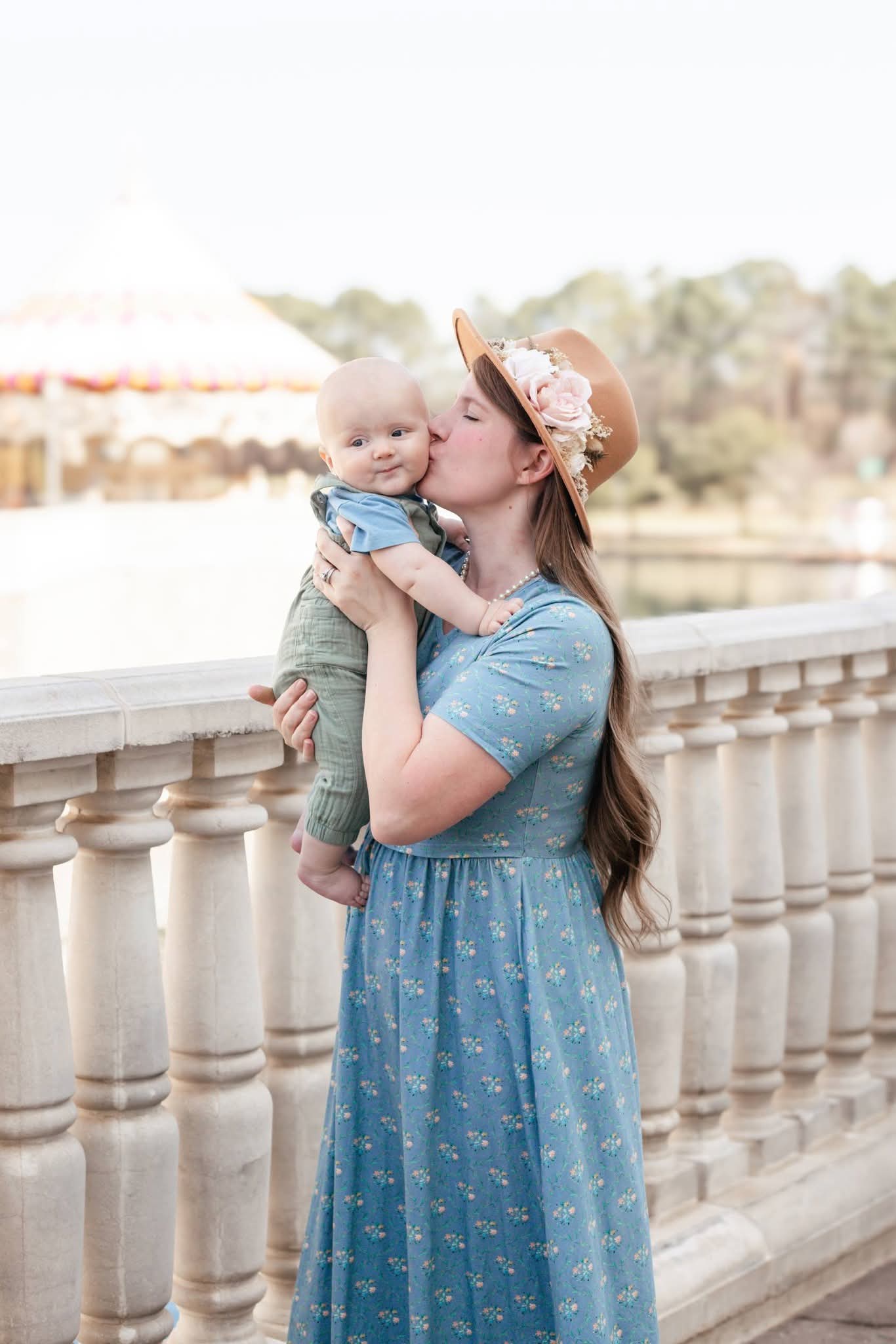 Vintage Blooms Cotton Dress