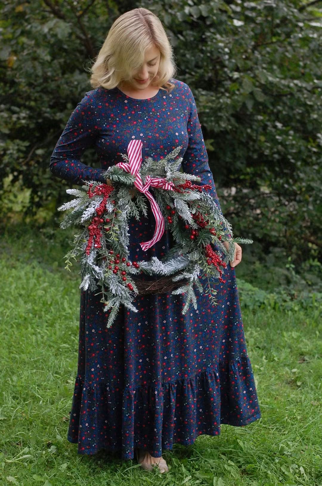 Pre-Order "Merry Meadows"  Maxi Dress with Natural Waist Bodice