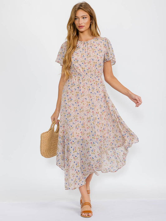 High Low Floral Dress