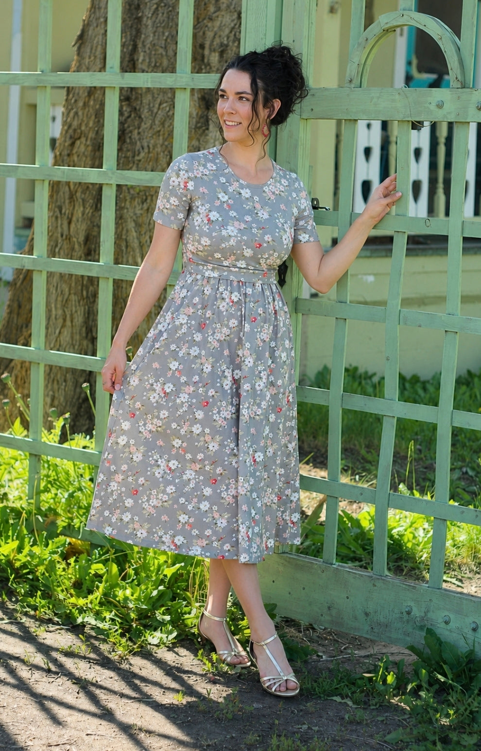 Pre-order "Delightful Daisy"  Cotton Homestead Midi Dress