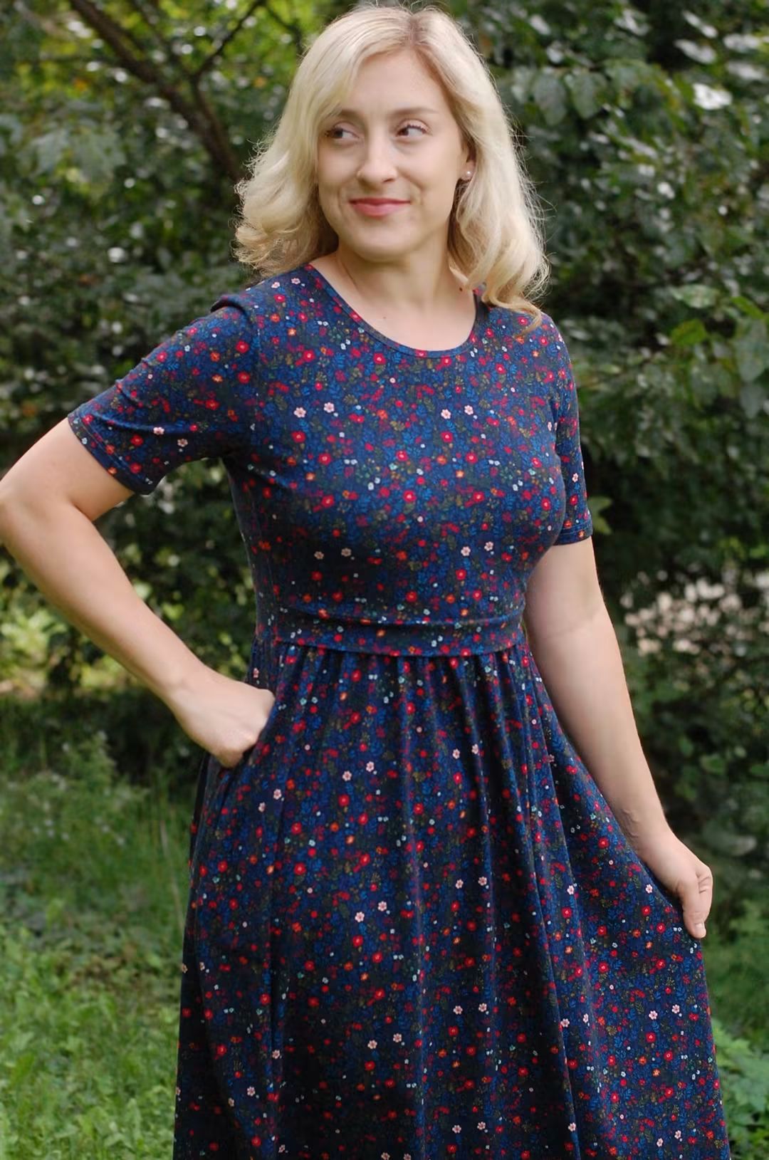 Pre-Order "Merry Meadows"  Cotton Midi Dress